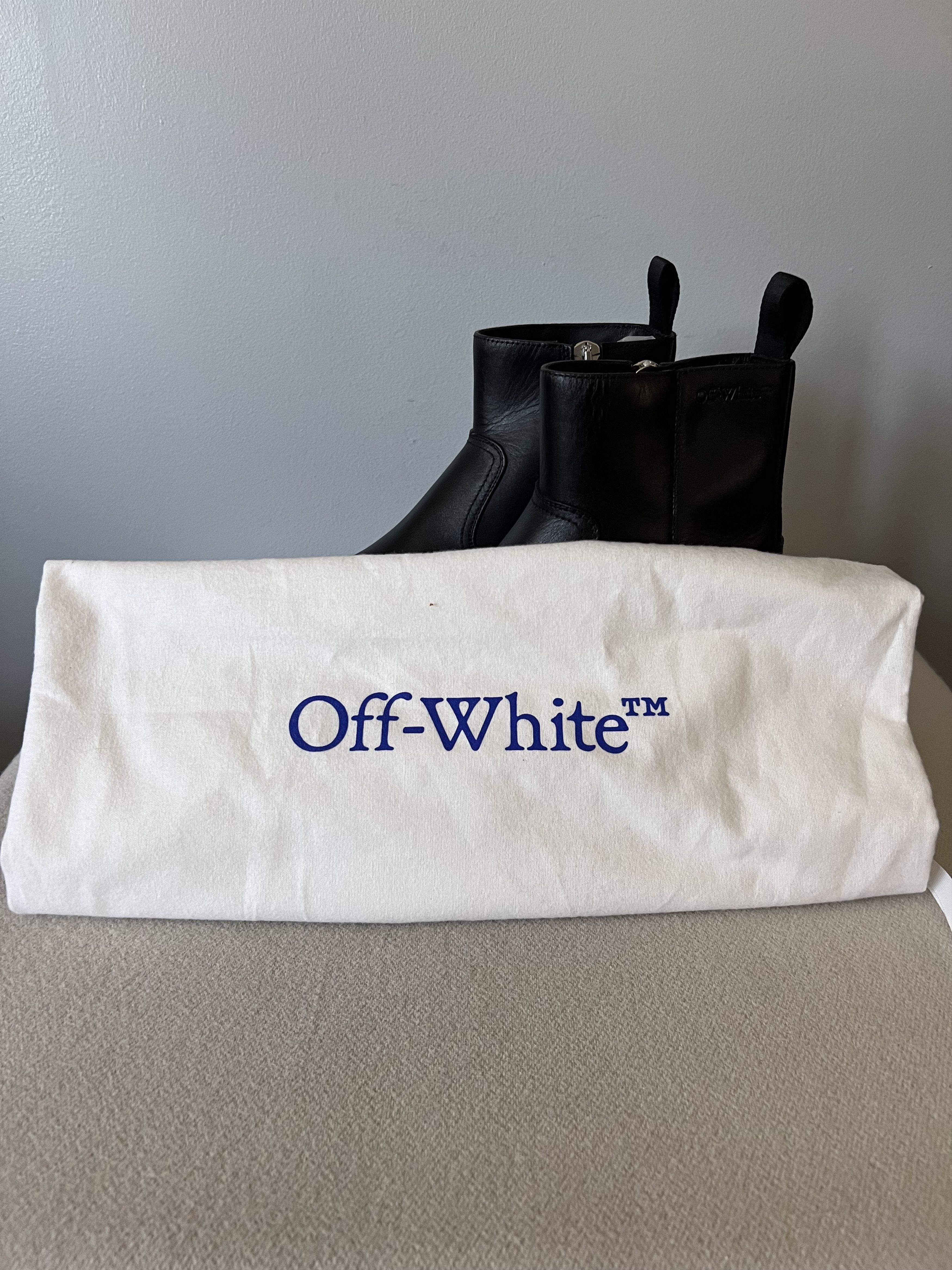 Off-White Off White Exploration Motor Ankle Boots in Black Leather Size US 9 / EU 42 - 7 Thumbnail