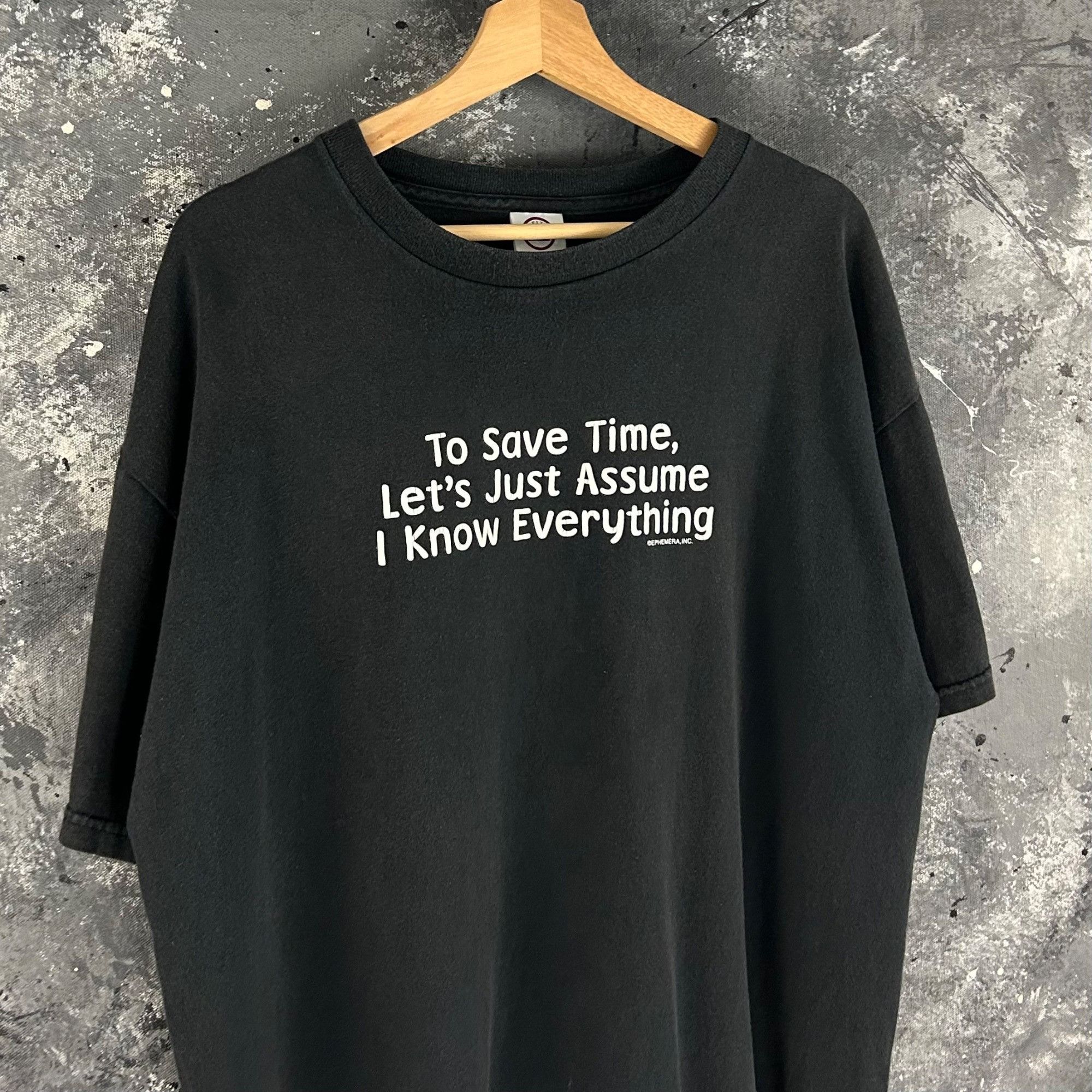 Vintage Vintage 1990’s Funny Humor script shirt Size US XL / EU 56 / 4 - 2 Thumbnail