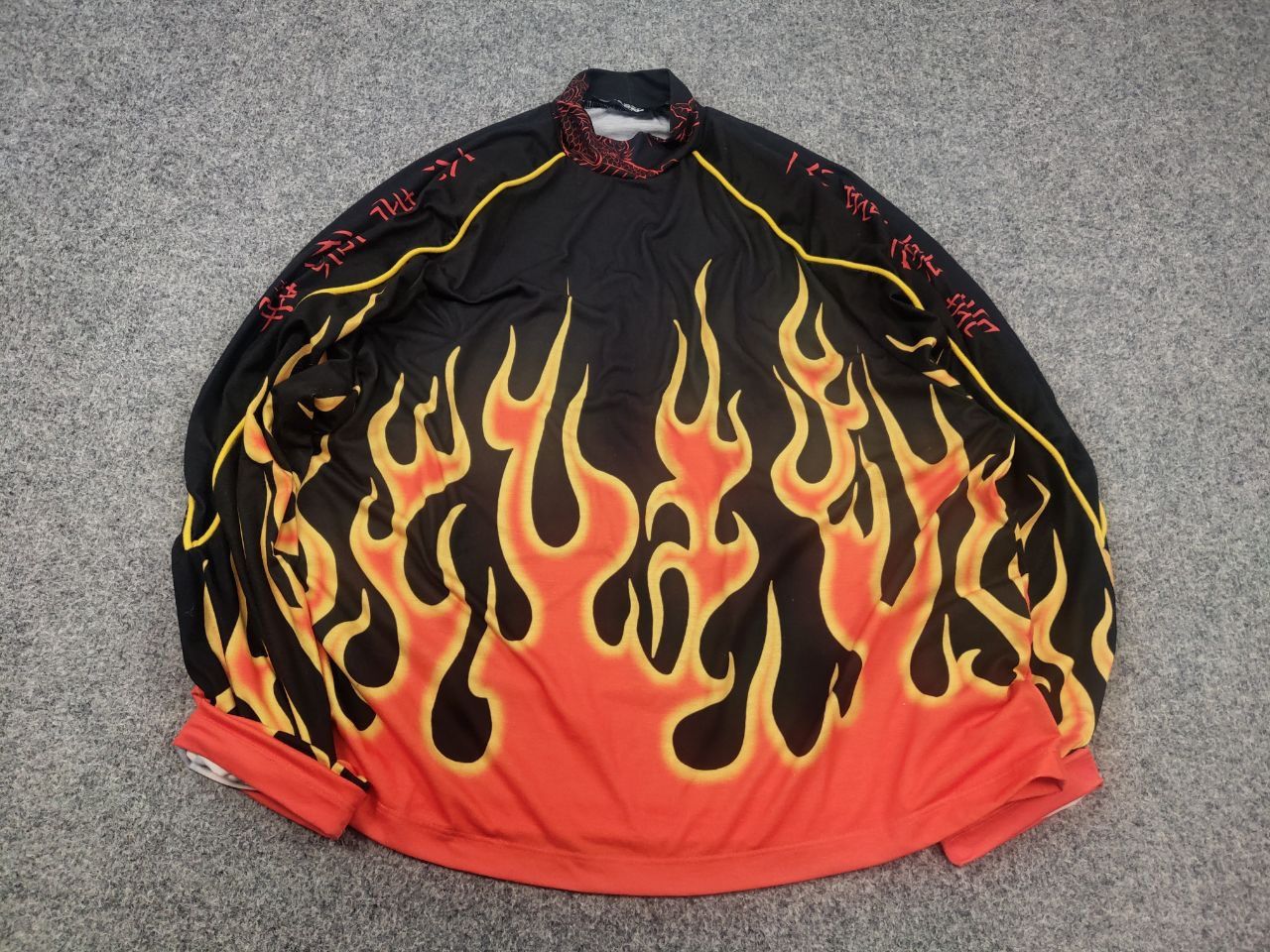 Jaded London Jaded London Fire Logo dragon Long sleeve Oversized Y2K Size S / US 4 / IT 40 - 4 Thumbnail
