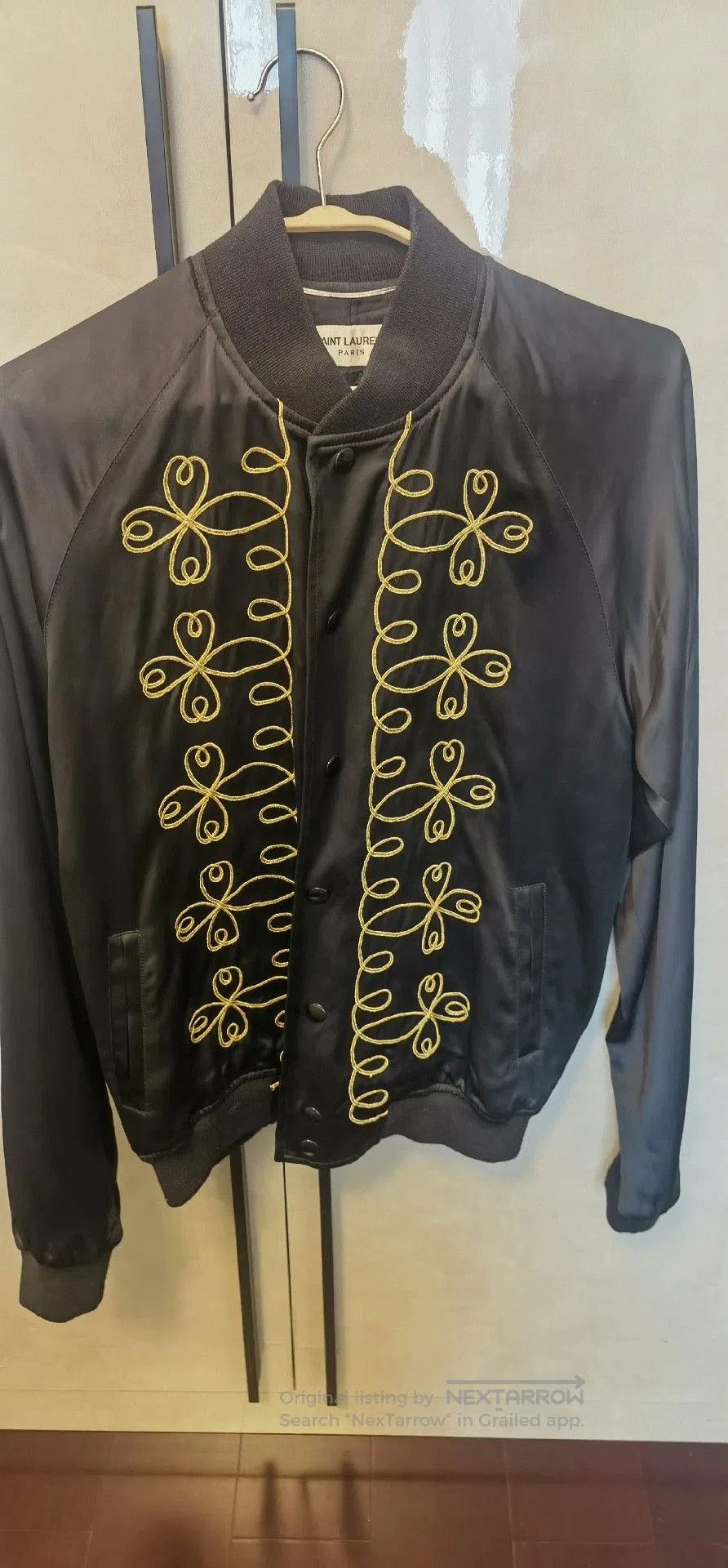 Saint Laurent Paris Saint Laurent Black Gold Embroidered Jacket. Size US M / EU 48-50 / 2 - 1 Thumbnail