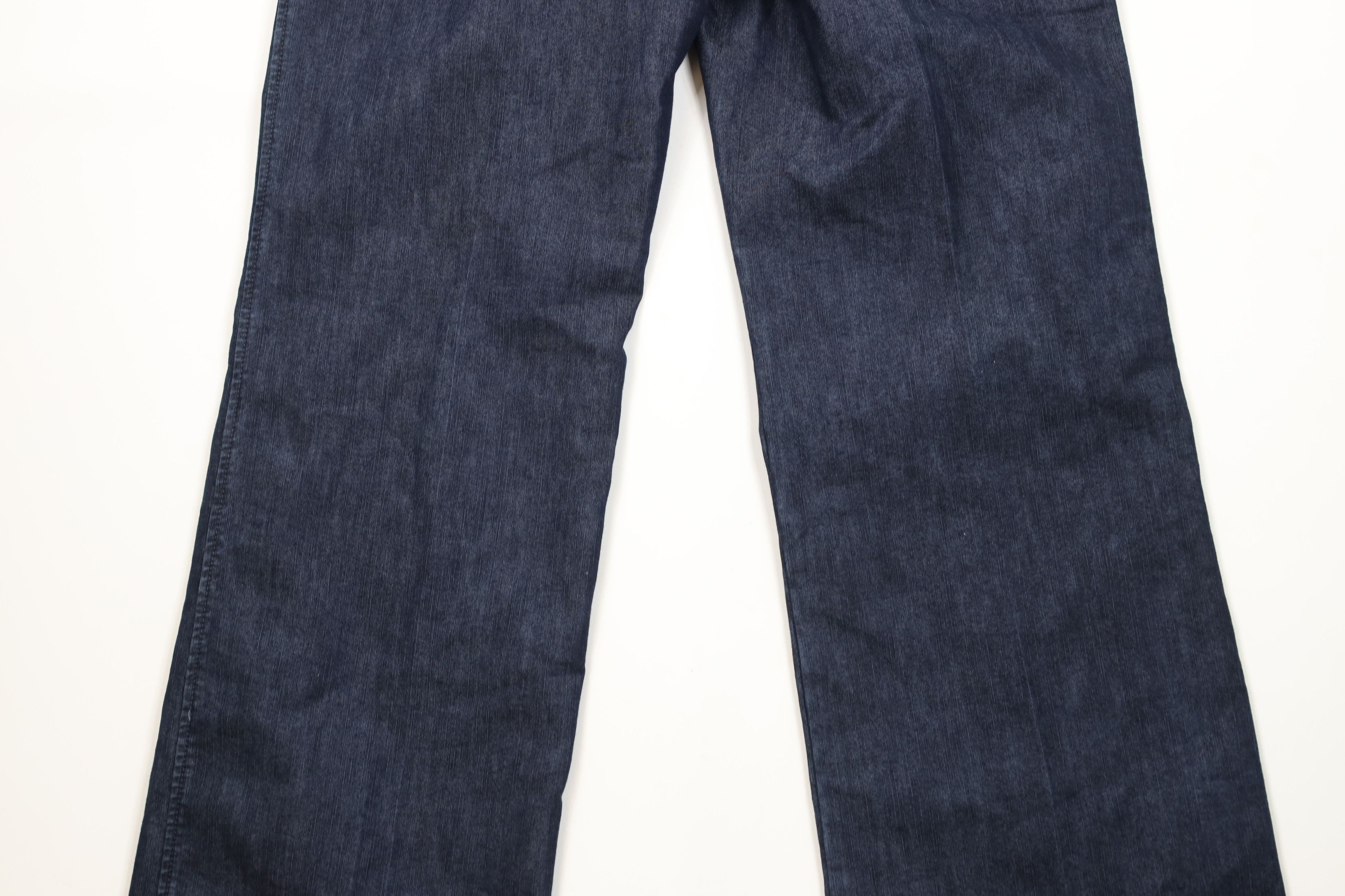 Express × Vintage Vintage Y2K Express Stretch Wide Leg Bell Bottoms Jeans Blue Size 28" / US 6 / IT 42 - 11 Thumbnail
