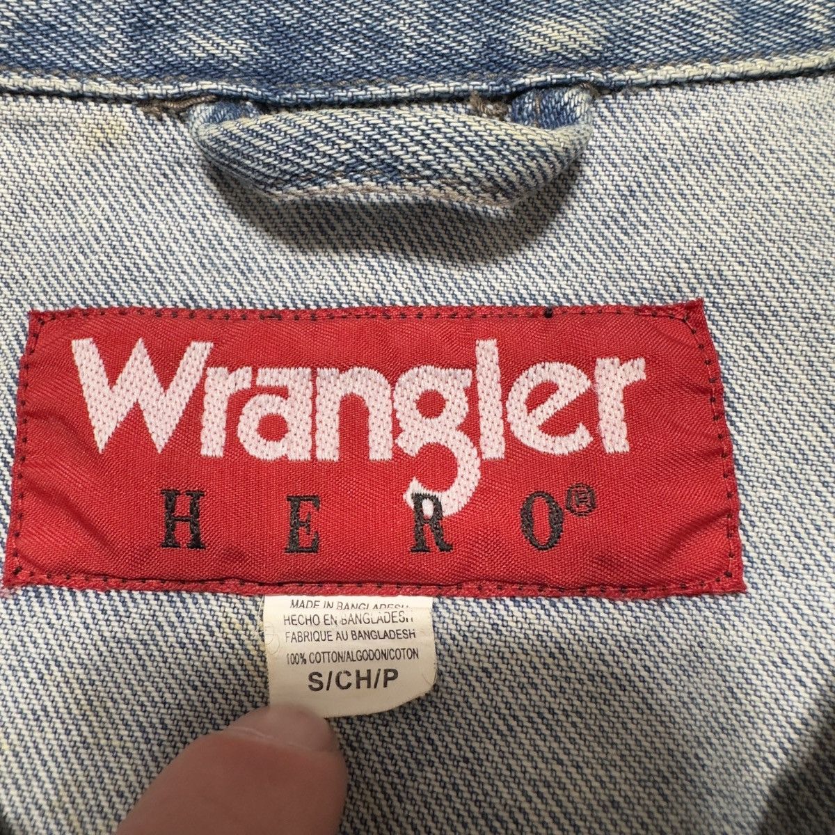 Vintage × Wrangler Vintage Wrangler Hero denim jacket Size US S / EU 44-46 / 1 - 4 Thumbnail