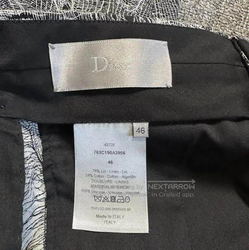 Other Dior Men's Grey Embroidered Casual Pants . Size US 27 - 4 Thumbnail