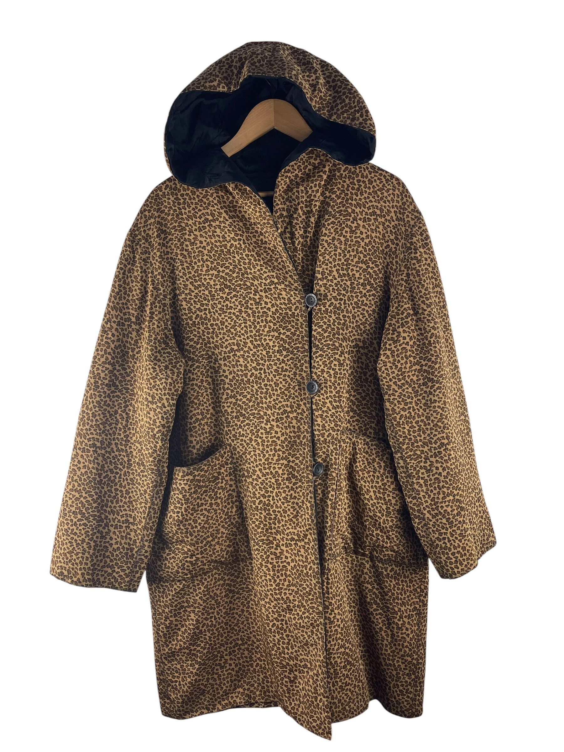 Bottega Veneta Bottega Veneta Leopard Print Hooded Coat Size US M / EU 48-50 / 2 - 2 Thumbnail