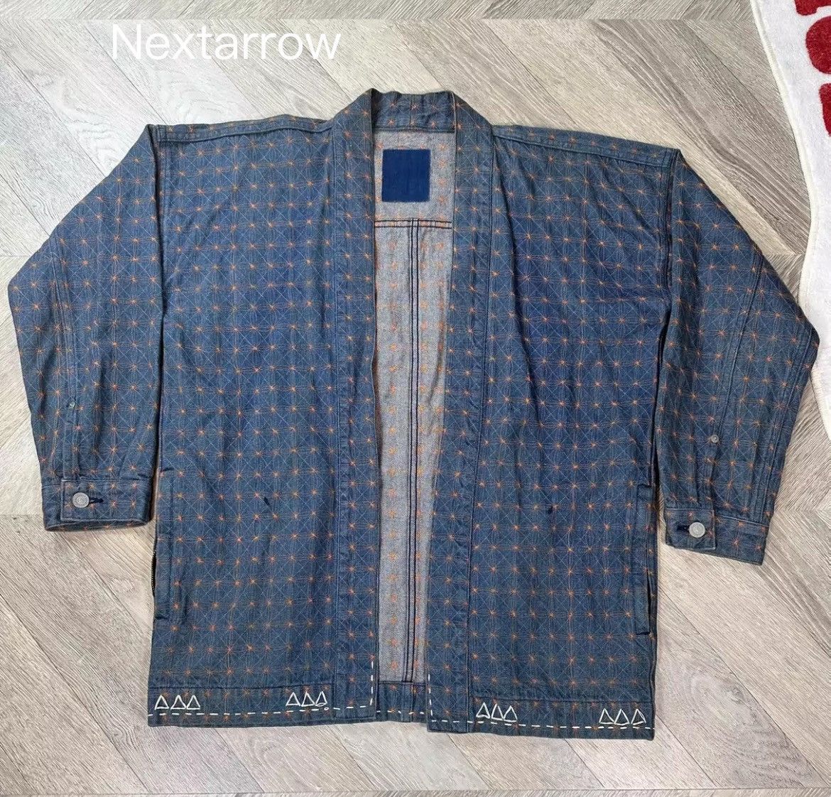 Visvim VISVIM ICT 15AW SASHIKO SANJURO KIMONO Jacket | Grailed