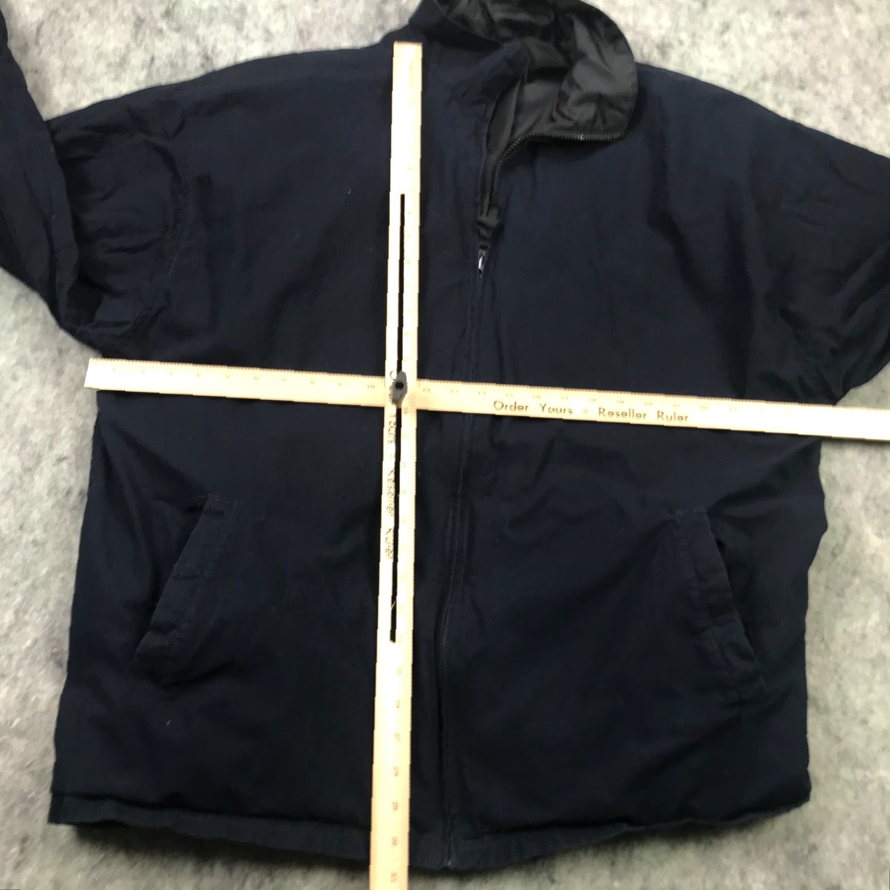 Vintage Outright Mens Jacket XL Blue Black Full Zip Reversable Oversized Casual Wear Size US XL / EU 56 / 4 - 7 Thumbnail