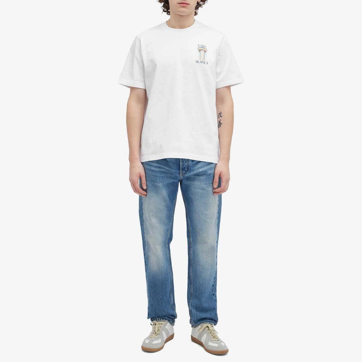 Casablanca o1mle0326 Printed T-Shirt in White Size US XL / EU 56 / 4 - 5 Thumbnail