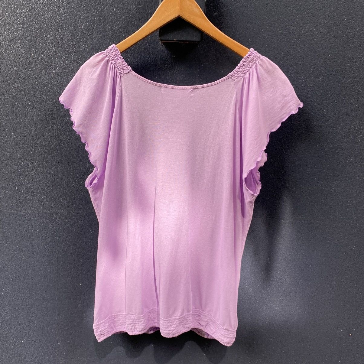 Tsumori Chisato Tsumori Chisato Lilac Draped V-Neck Top Size XS / US 0-2 / IT 36-38 - 12 Thumbnail