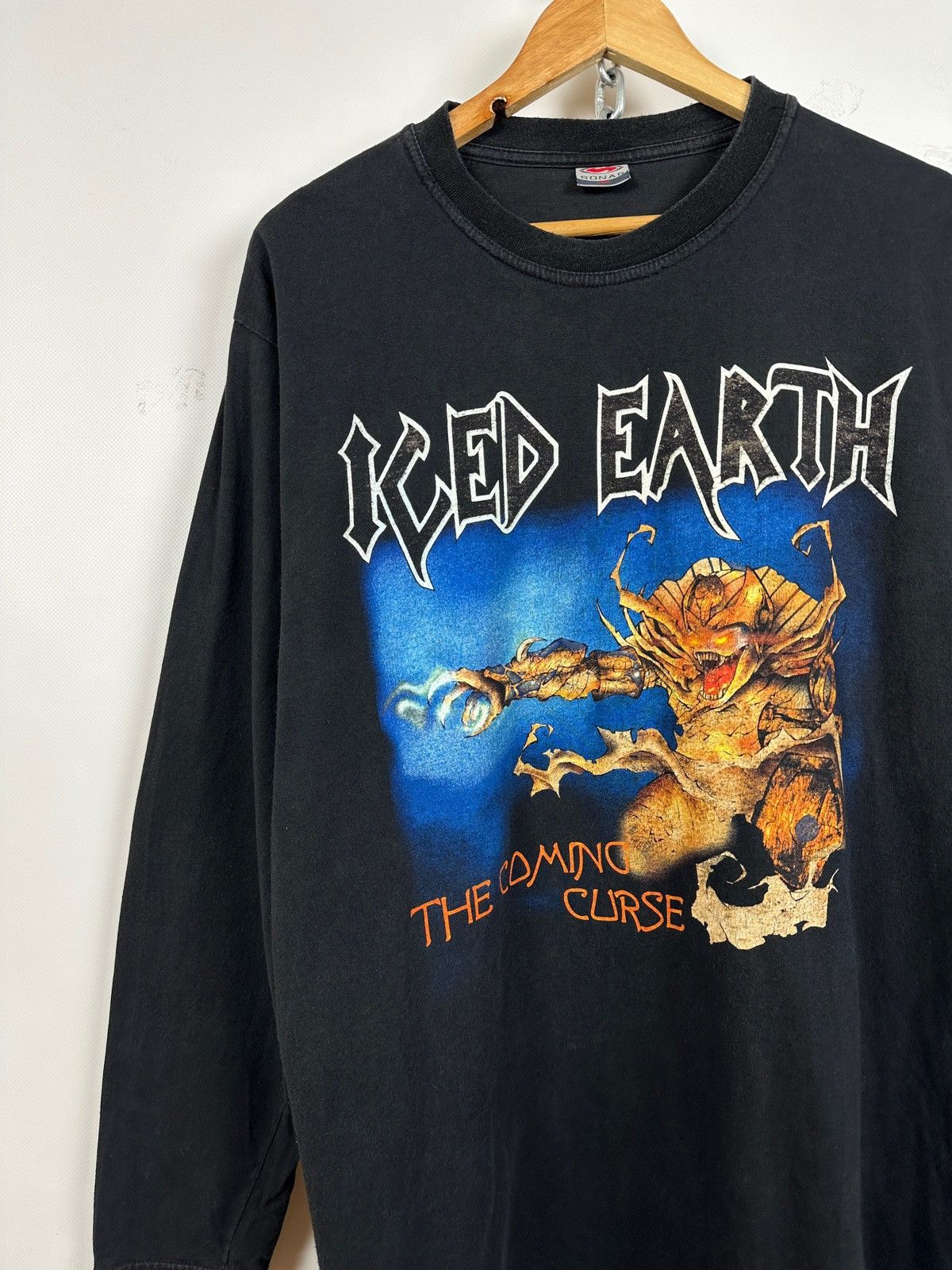 Band Tees 90s Vintage Iced Earth Graphic Long Sleeve Shirt Size US XL / EU 56 / 4 - 5 Thumbnail