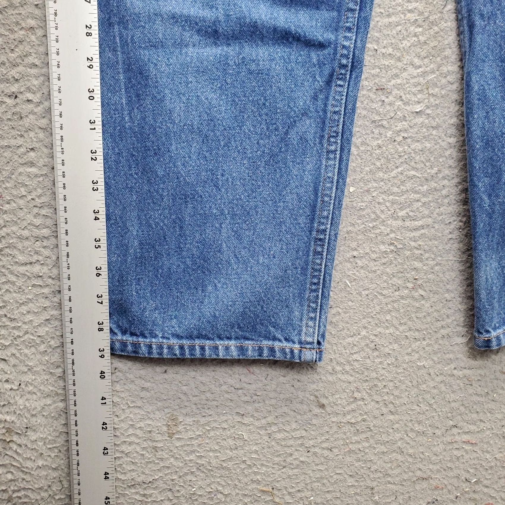 Vintage L.L. Bean Jeans Mens 38 Blue Straight 38x29 Denim Classic Fit Stonewash Pocket Size US 38 / EU 54 - 3 Thumbnail