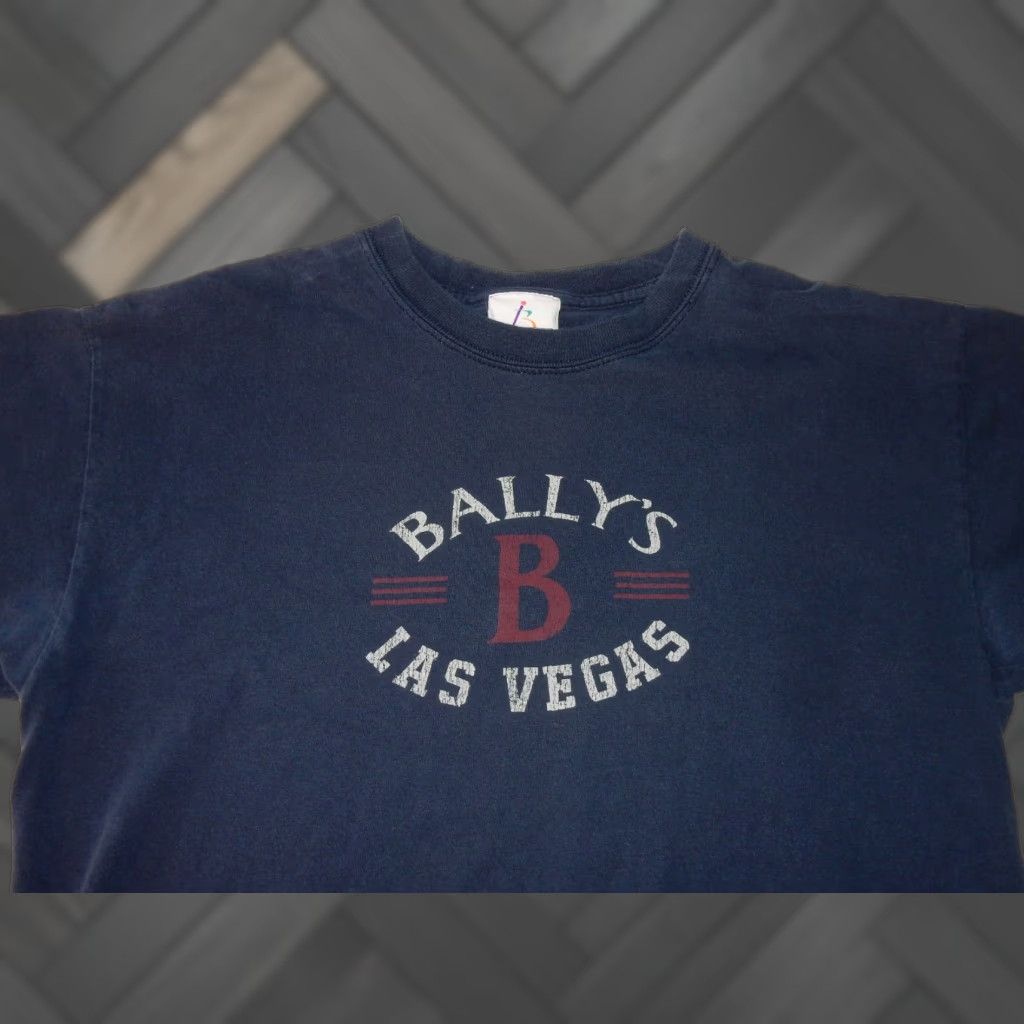 Bally VINTAGE Bally's Men's T Shirt Short Sleeve Cotton Size M Blue Las Vegas Gym Size US M / EU 48-50 / 2 - 1 Thumbnail