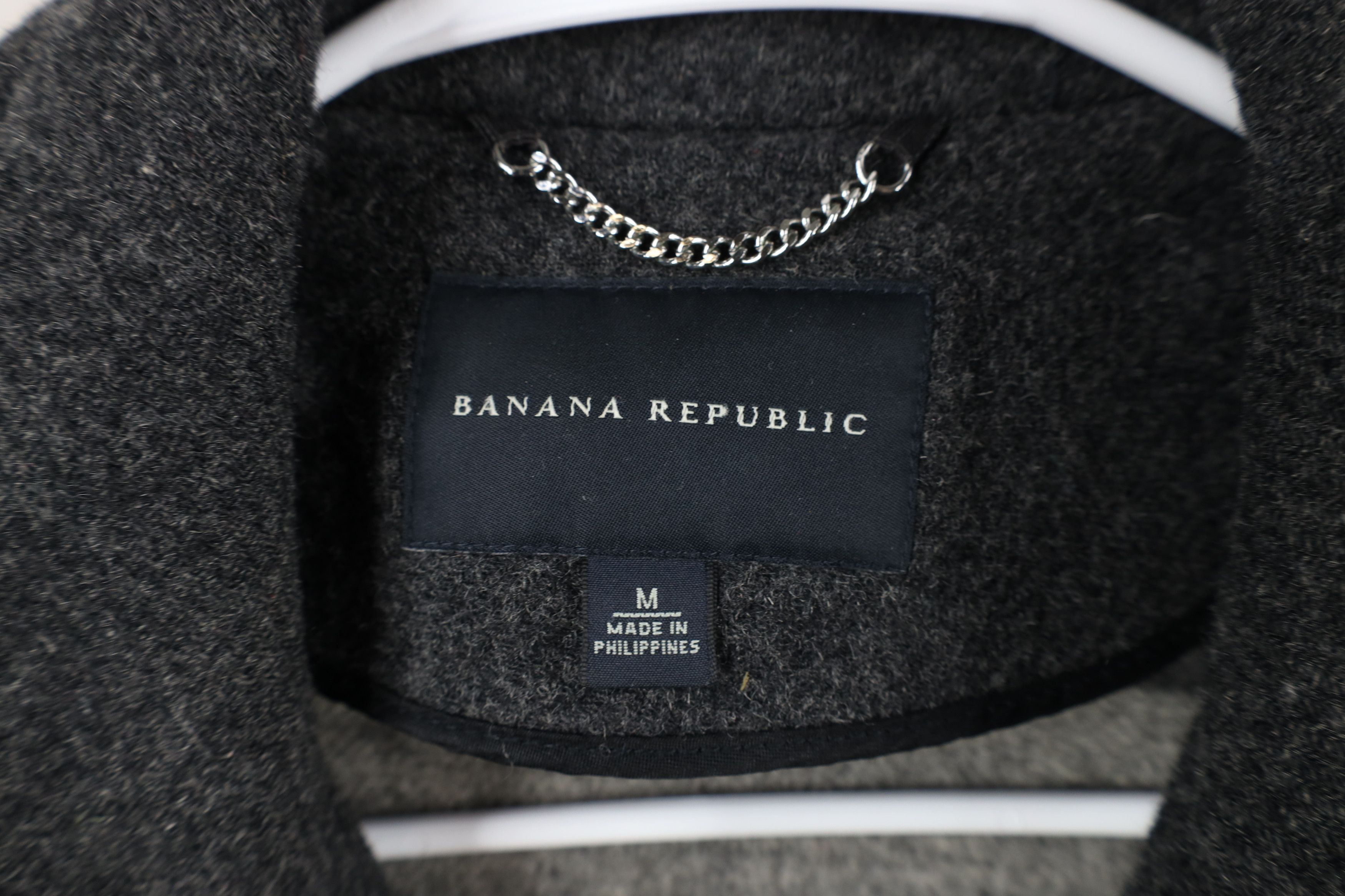 Banana Republic × Vintage Banana Republic Wool Blend Button Full Zip Jacket Gray Size M / US 6-8 / IT 42-44 - 8 Thumbnail