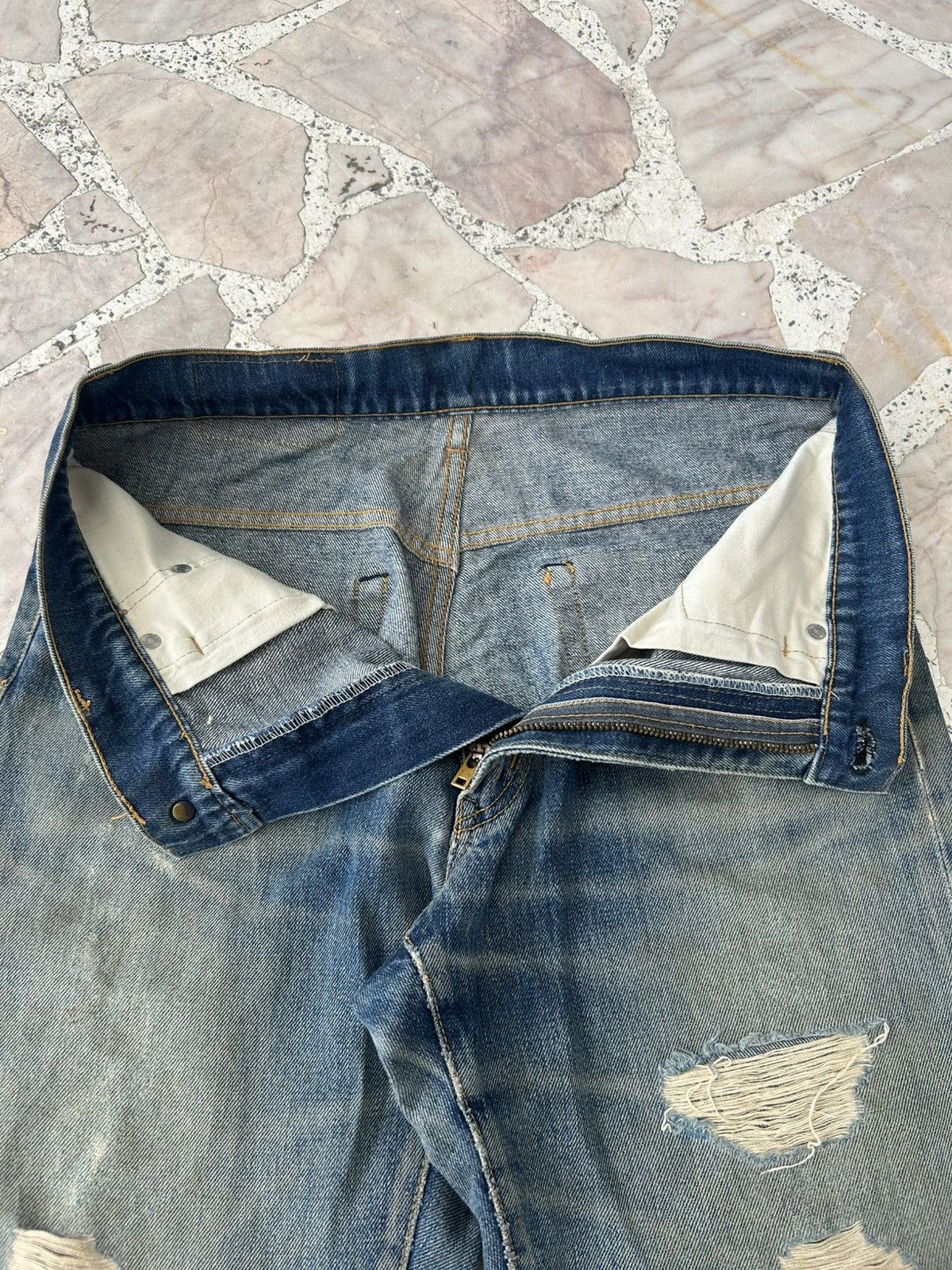 Denime Vintage Ripped Flare Denime Size US 30 / EU 46 - 8 Thumbnail