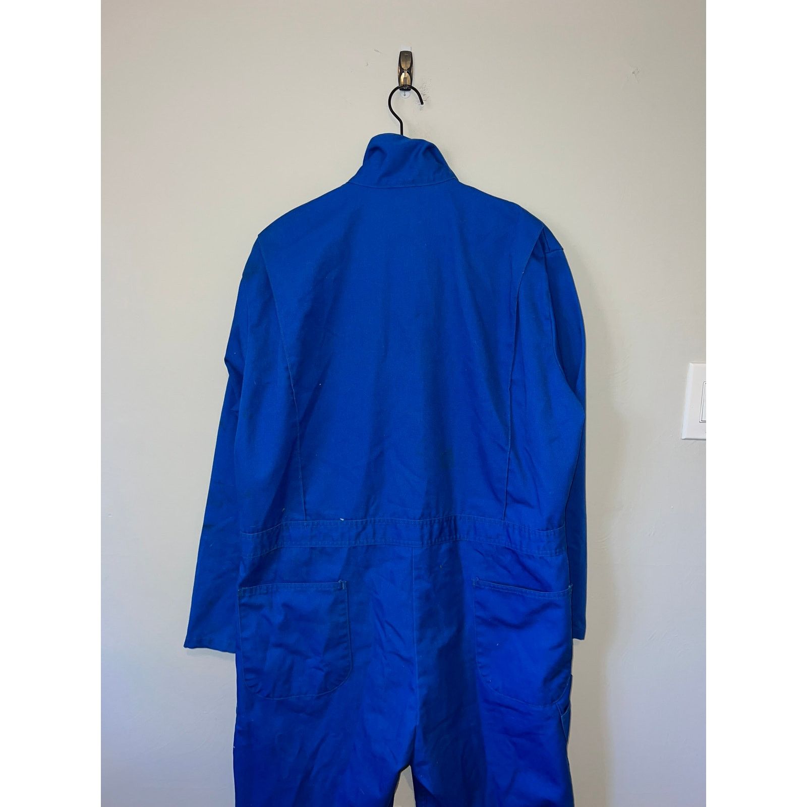 Vintage Wear Guard Lee's Plumbing Blue Work Coverall Overall Talon Size US XL / EU 56 / 4 - 12 Thumbnail