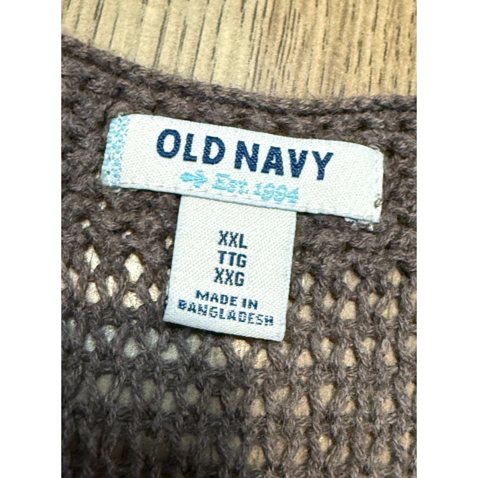 Old Navy VINTAGE Old Navy Shirt Women's XXL Brown Short Sleeve Shirt Size XXL / US 16-18 / IT 52-54 - 5 Thumbnail