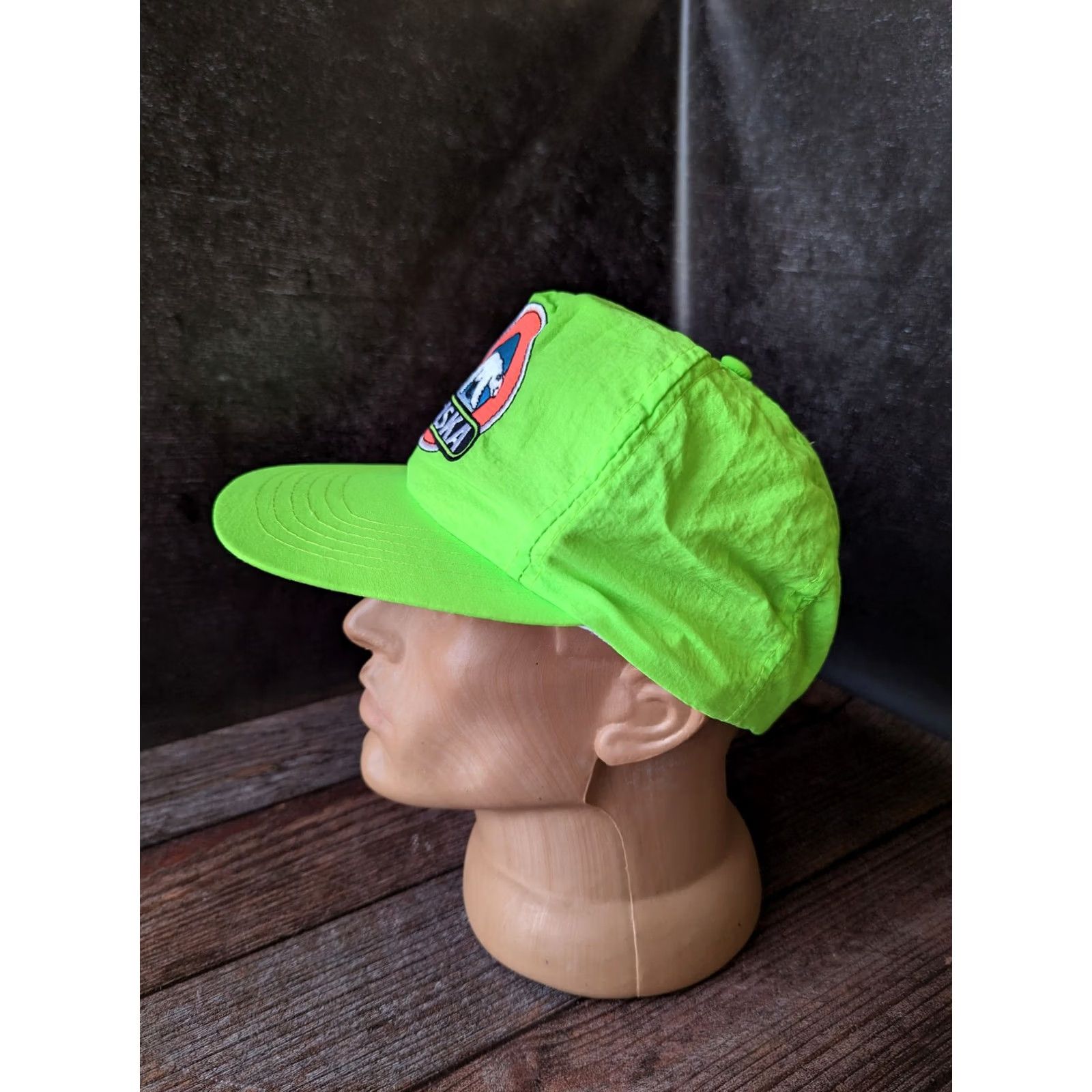 Vintage ACE Alaska Vintage Green Snapback Hat Mens One Size Green Hat Accessories Size ONE SIZE - 5 Thumbnail