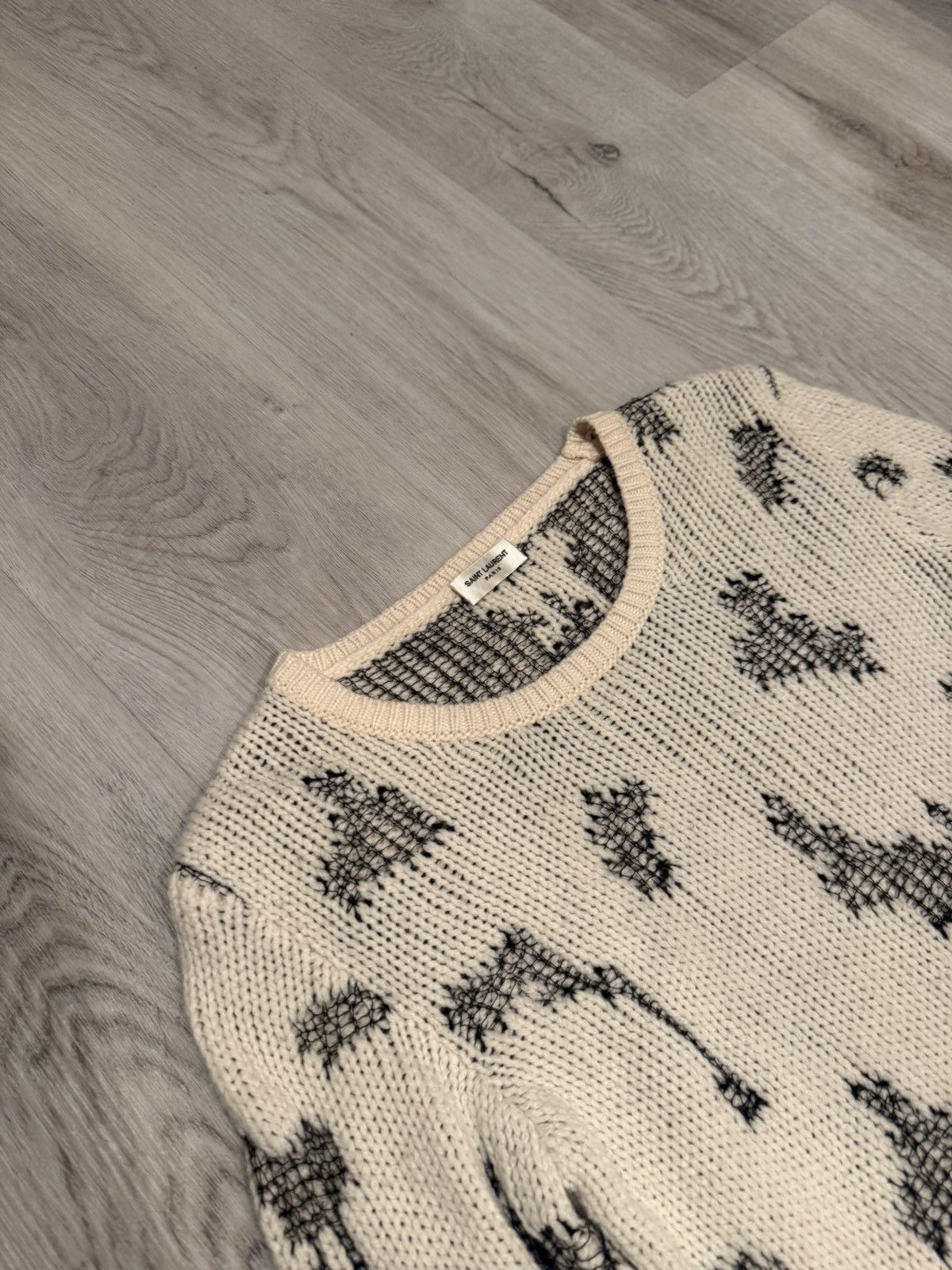 Saint Laurent Paris s/s 2017 cashmere leopard print sweater!! Size US S / EU 44-46 / 1 - 3 Thumbnail
