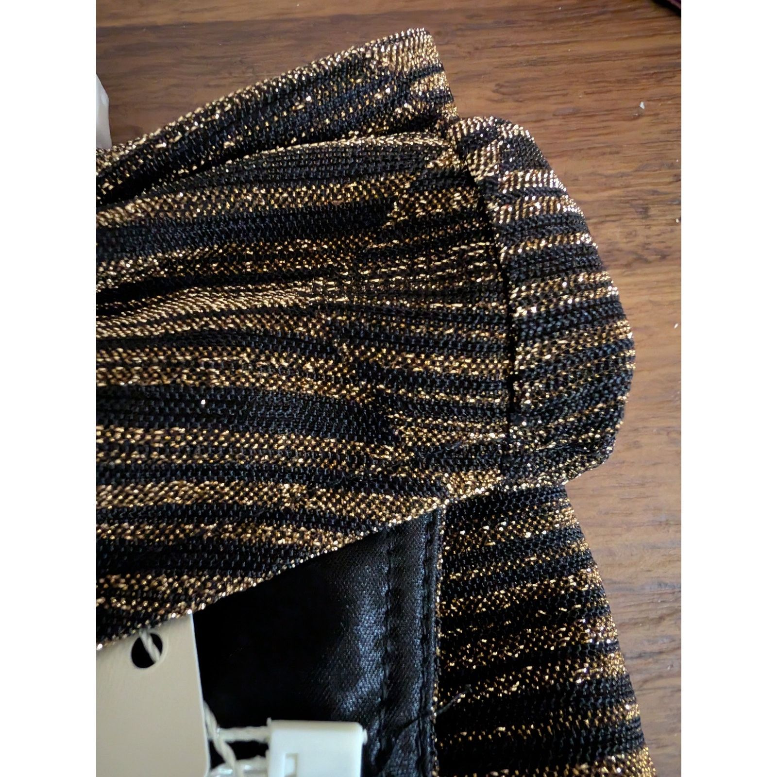 The Unbranded Brand Women's Dressy Pullover Top Gold Black XL Size XL / US 12-14 / IT 48-50 - 2 Thumbnail
