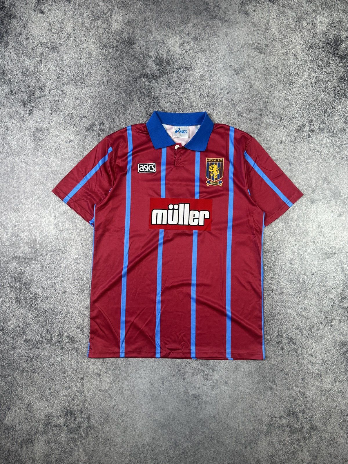 Asics Vintage Asics Retro Aston Villa Soccer Jersey Streetwear XL Size US XL / EU 56 / 4 - 1 Thumbnail