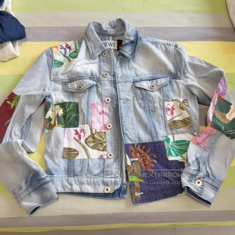 Loewe Loewe Printed Denim Jacket Size XS / US 0-2 / IT 36-38 - 1 Thumbnail