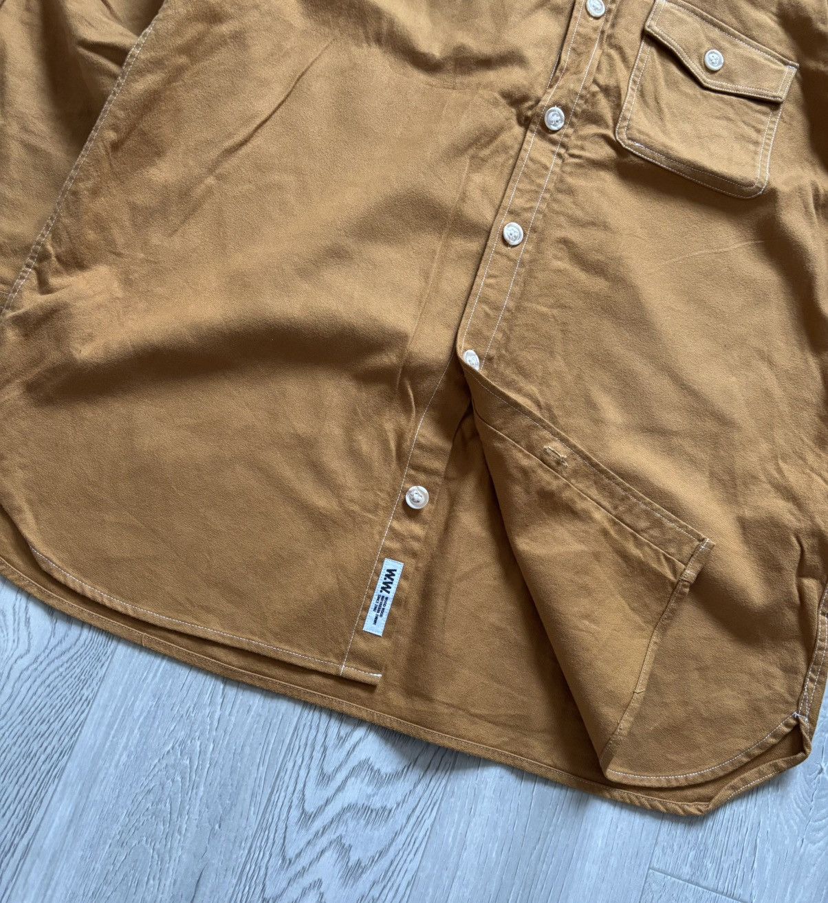 Japanese Brand × Wood Wood Wood Wood Button Flannel Shirt Brown Size US M / EU 48-50 / 2 - 3 Thumbnail