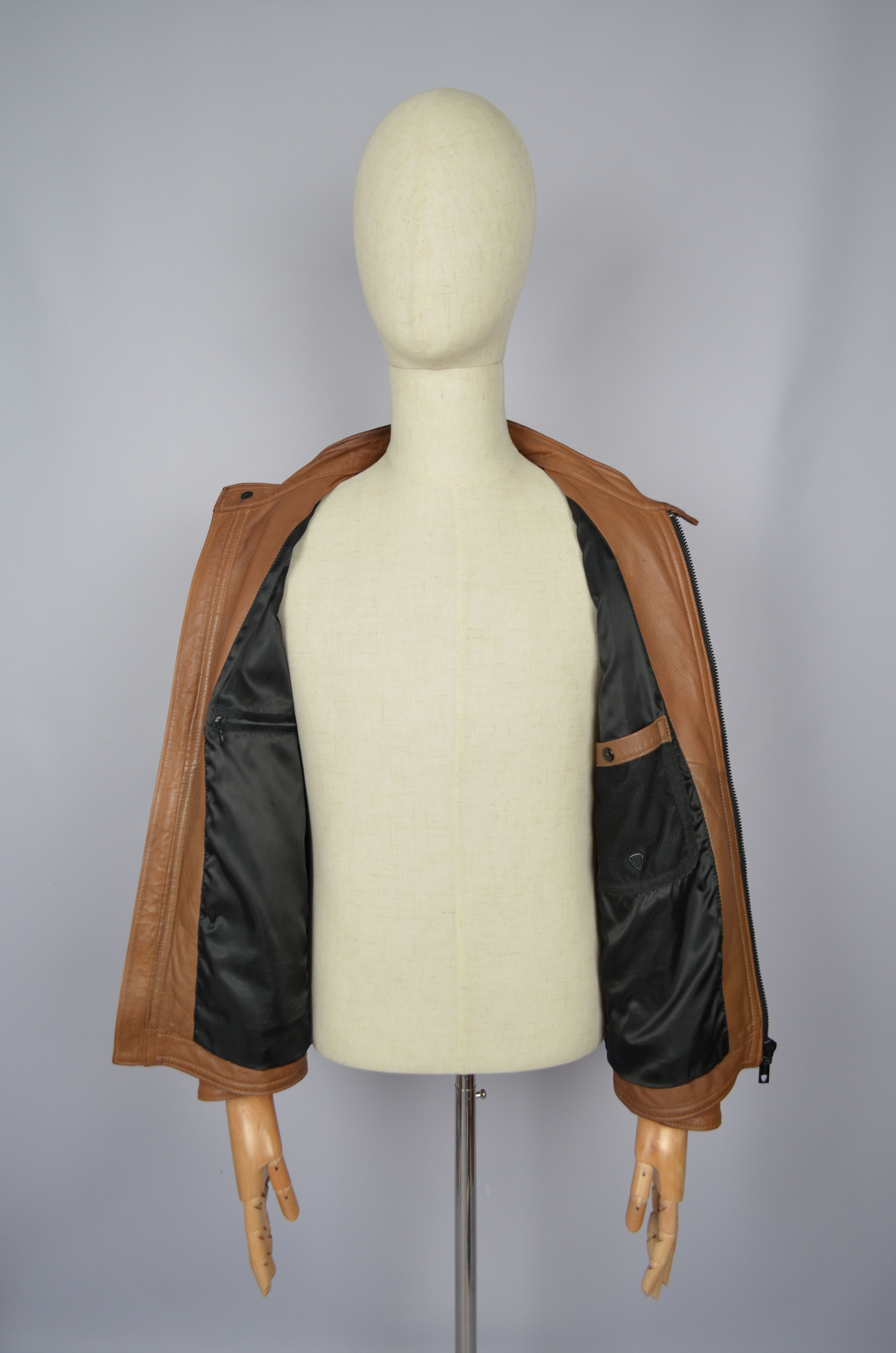 Designer × Strellson Strellson Leather Jacket Cognac Brown Size M Luxury VGC Size US M / EU 48-50 / 2 - 18 Thumbnail