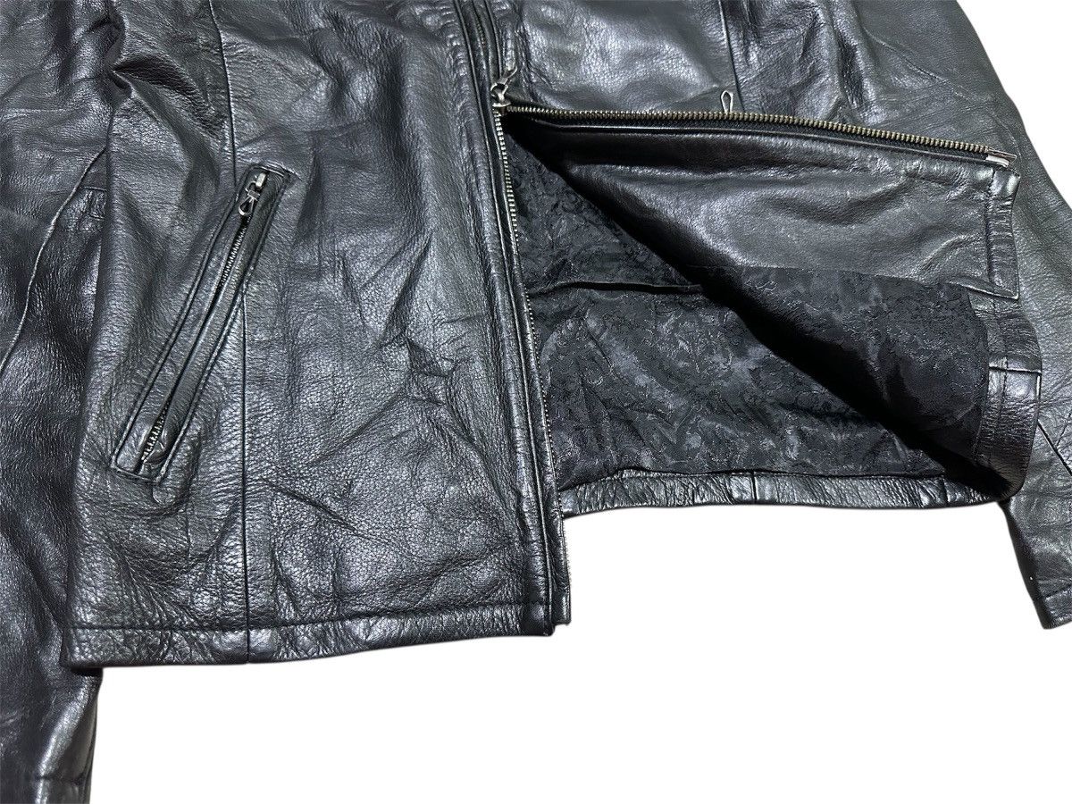 Japanese Brand 🔥Y2K Archived Gostar De Fuga Leather Biker Jacket Goth Size US S / EU 44-46 / 1 - 2 Thumbnail