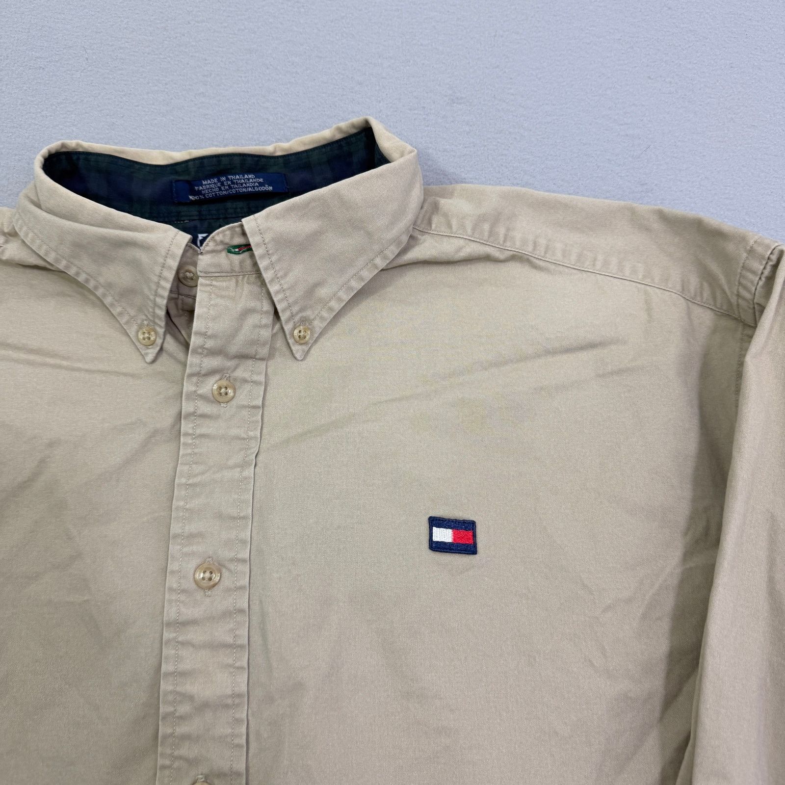 Tommy Hilfiger Vintage Tommy Hilfiger Button Down Shirt Extra Large Preppy Size US XL / EU 56 / 4 - 3 Thumbnail