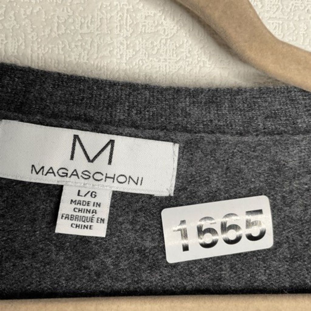 Magaschoni Magaschoni Cashmere Open Front Long Duster Cardigan Women L Size L / US 10 / IT 46 - 2 Thumbnail