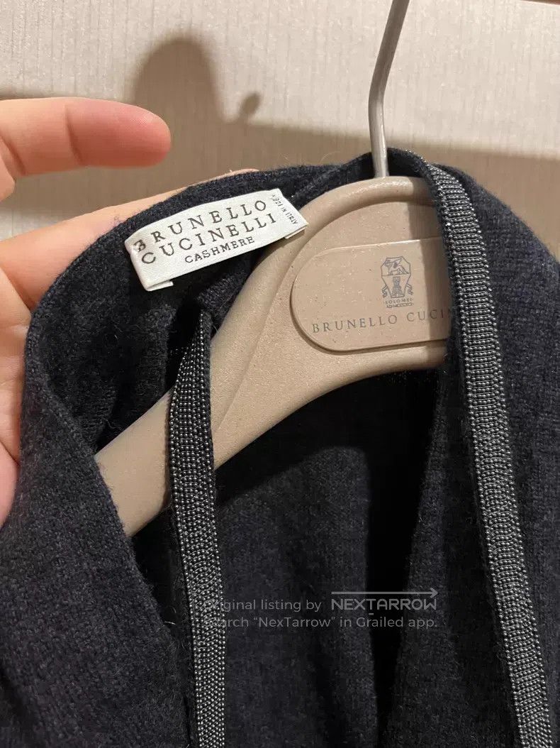 Brunello Cucinelli Brunello Cucinelli Beaded Tie Sweater Cashmere Open Jacket Size M / US 6-8 / IT 42-44 - 2 Thumbnail