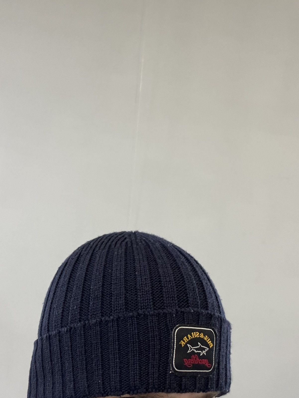 Paul & Shark × Vintage Paul & Shark Beanie Hat Blue Vintage Size ONE SIZE - 6 Thumbnail