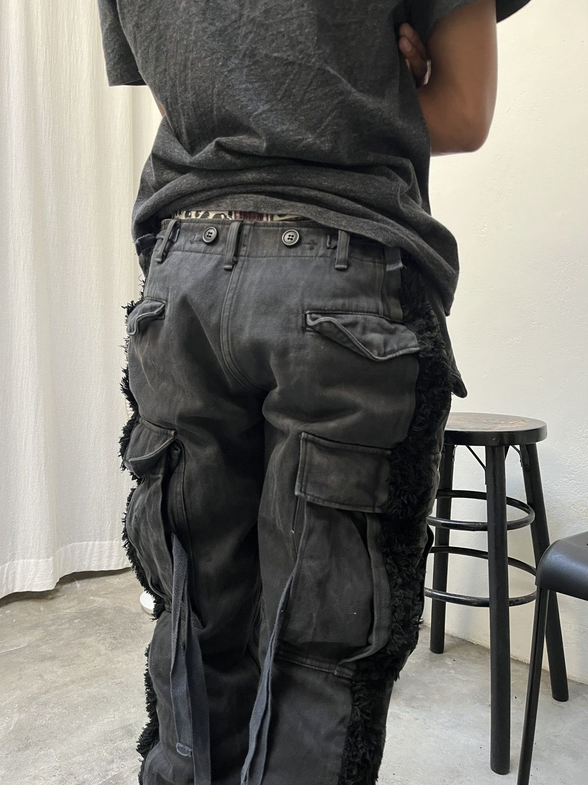 Japanese Brand × Maison MIHARA YASUHIRO Mihara Yasuhiro Fur Cargo pant Size US 32 / EU 48 - 5 Thumbnail