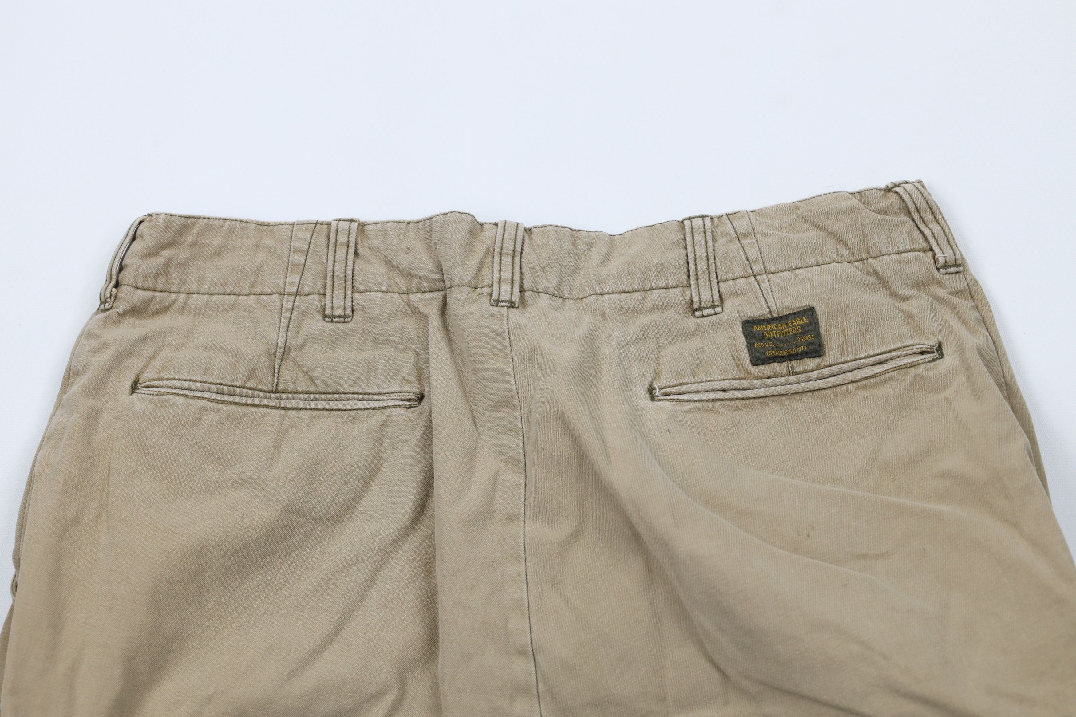 American Eagle Outfitters × Vintage Vintage 90s Y2K American Eagle Outfitters Heavy Cargo Shorts Size US 32 / EU 48 - 13 Thumbnail