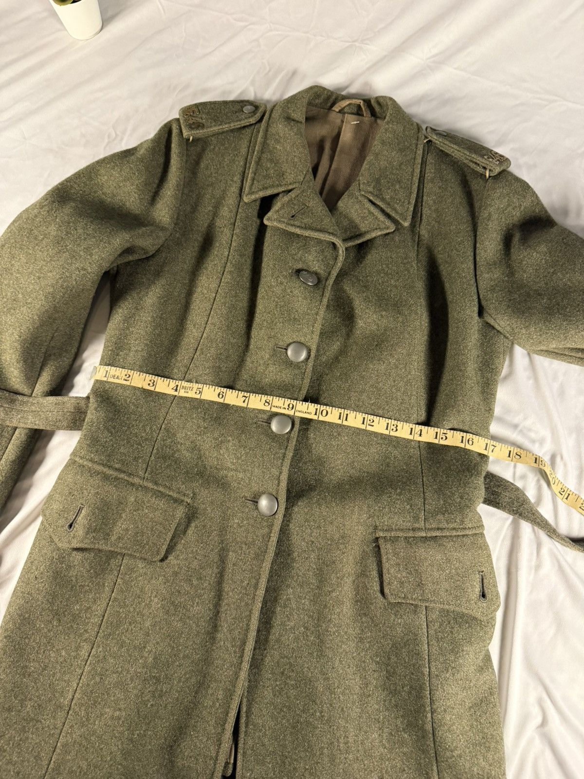 Other WW2 Swedish Army 1944 Green Wool Trench Coat Soderbergs XS Size US XS / EU 42 / 0 - 12 Thumbnail