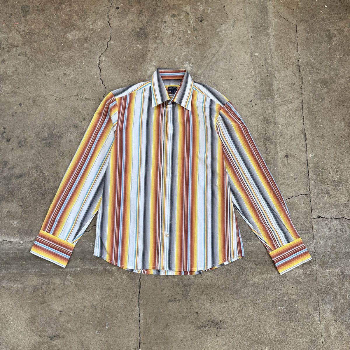 Kenzo Vintage Kenzo Homme Button Up Shirt Size US L / EU 52-54 / 3 - 1 Thumbnail