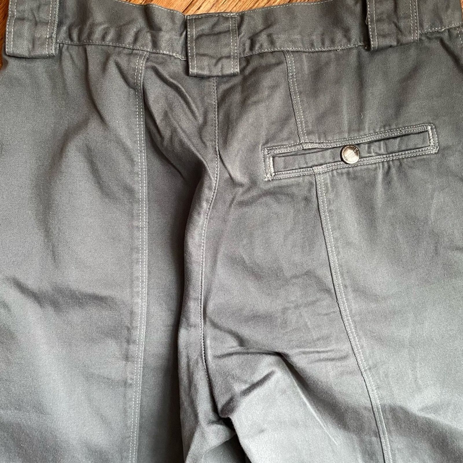 Marithe + Francois Girbaud GIRBAUD Gray Pleated Cotton 80s Snap Ankle Pant 5/6 27” Size 27" / US 4 / IT 40 - 12 Thumbnail