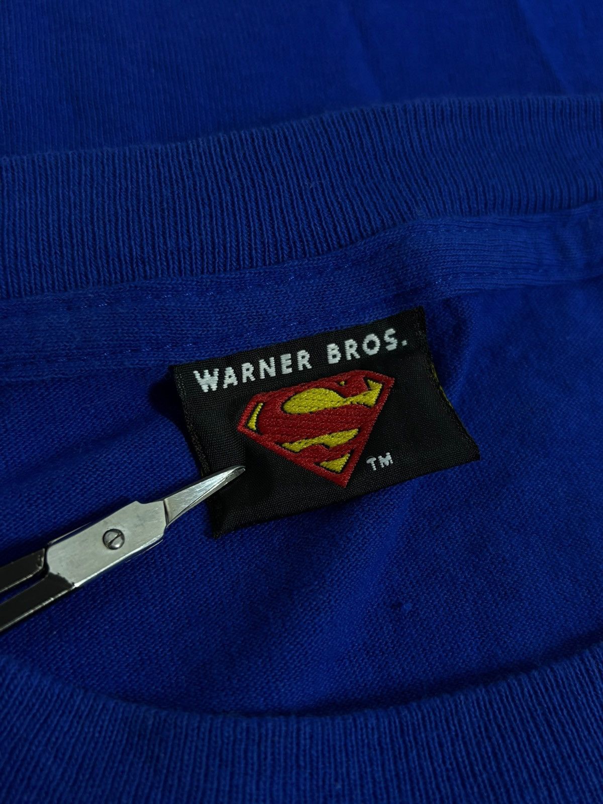 Band Tees DC Superman Vintage Single Stitch Blue T-Shirt Size US S / EU 44-46 / 1 - 12 Thumbnail