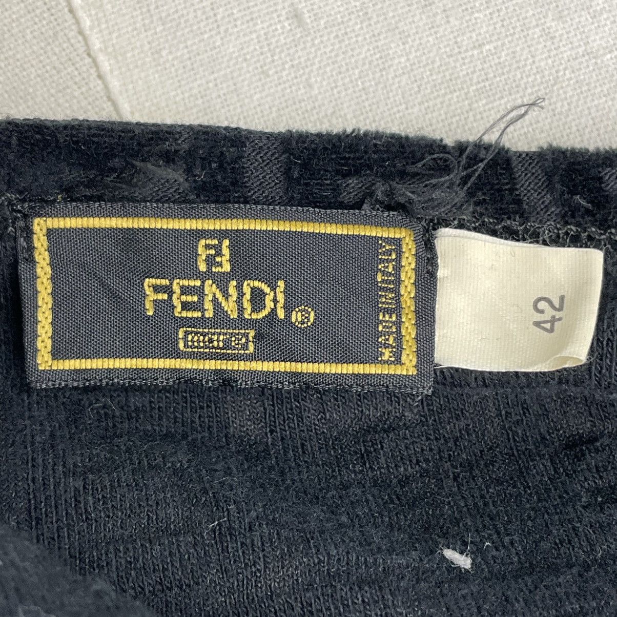 Fendi Vintage Fendi Roma Zucca Monogram Velvet Terry Cloth Size S / US 4 / IT 40 - 6 Thumbnail