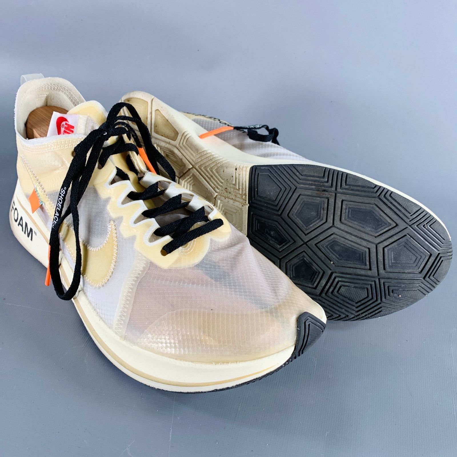 Nike The Ten White Translucent Synthetic Athletic Sneakers Size US 11 / EU 44 - 5 Thumbnail