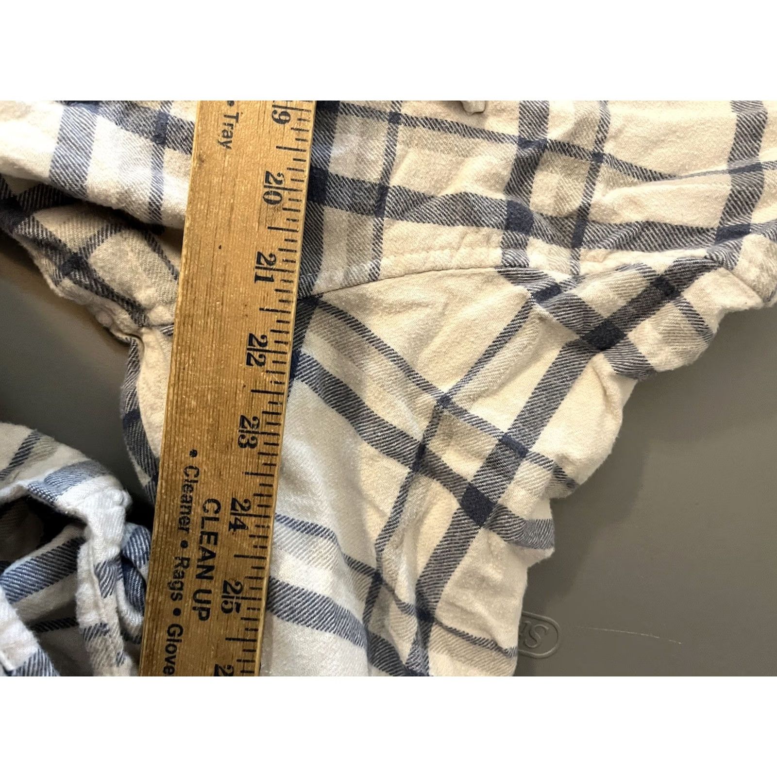 Vintage American Eagle Flannel Shirt XL Blue White - Super Soft Button-Up Size US XL / EU 56 / 4 - 5 Thumbnail