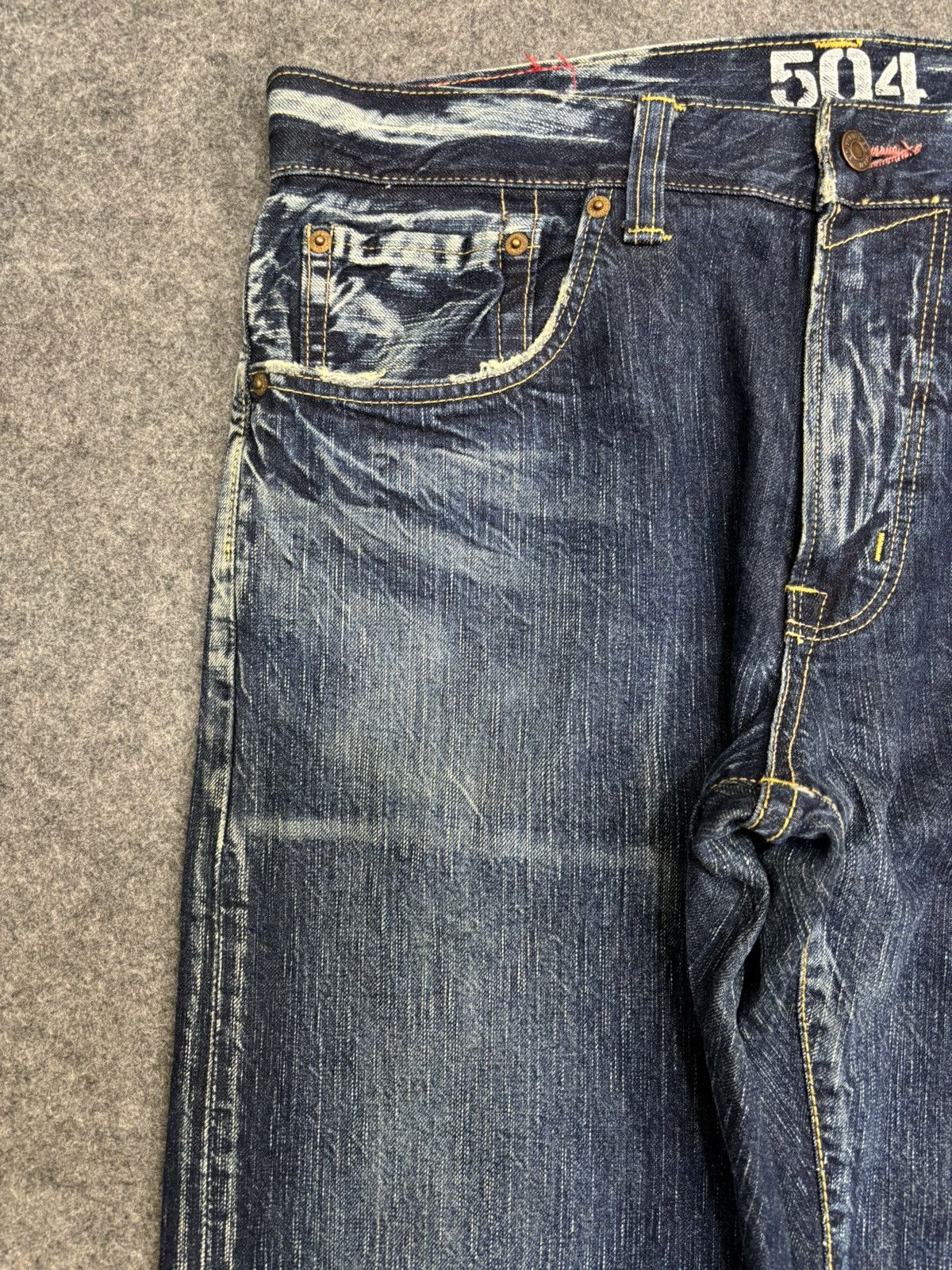 Edwin 💥90s Style💥Vintage Wide Edwin 504R Cool Fades Denim F606 Size US 37 - 5 Thumbnail
