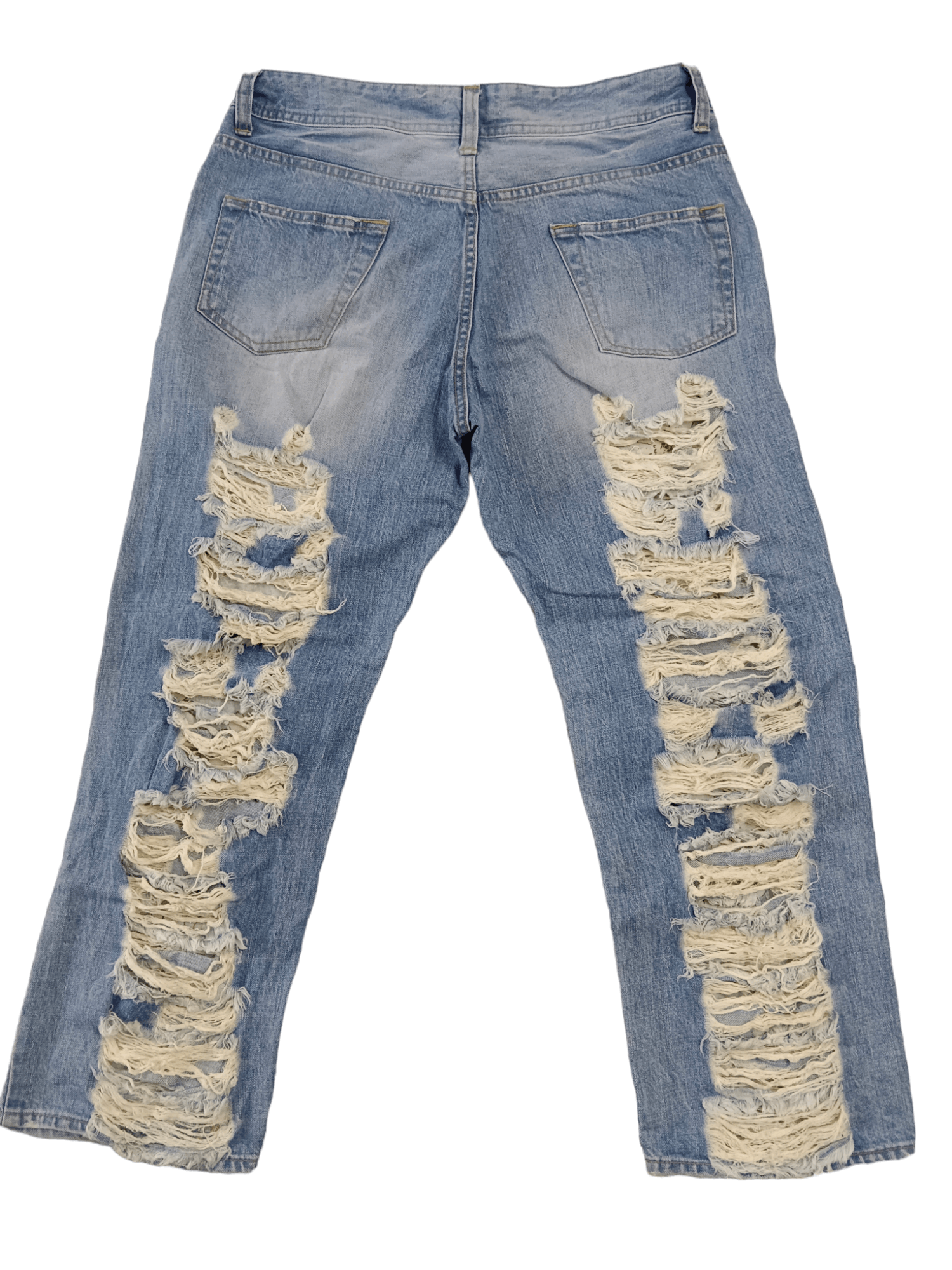 Japanese Brand 💥W❤️C💥 Seditionaries Distressed Cropped Punk Jeans Size US 30 / EU 46 - 3 Thumbnail