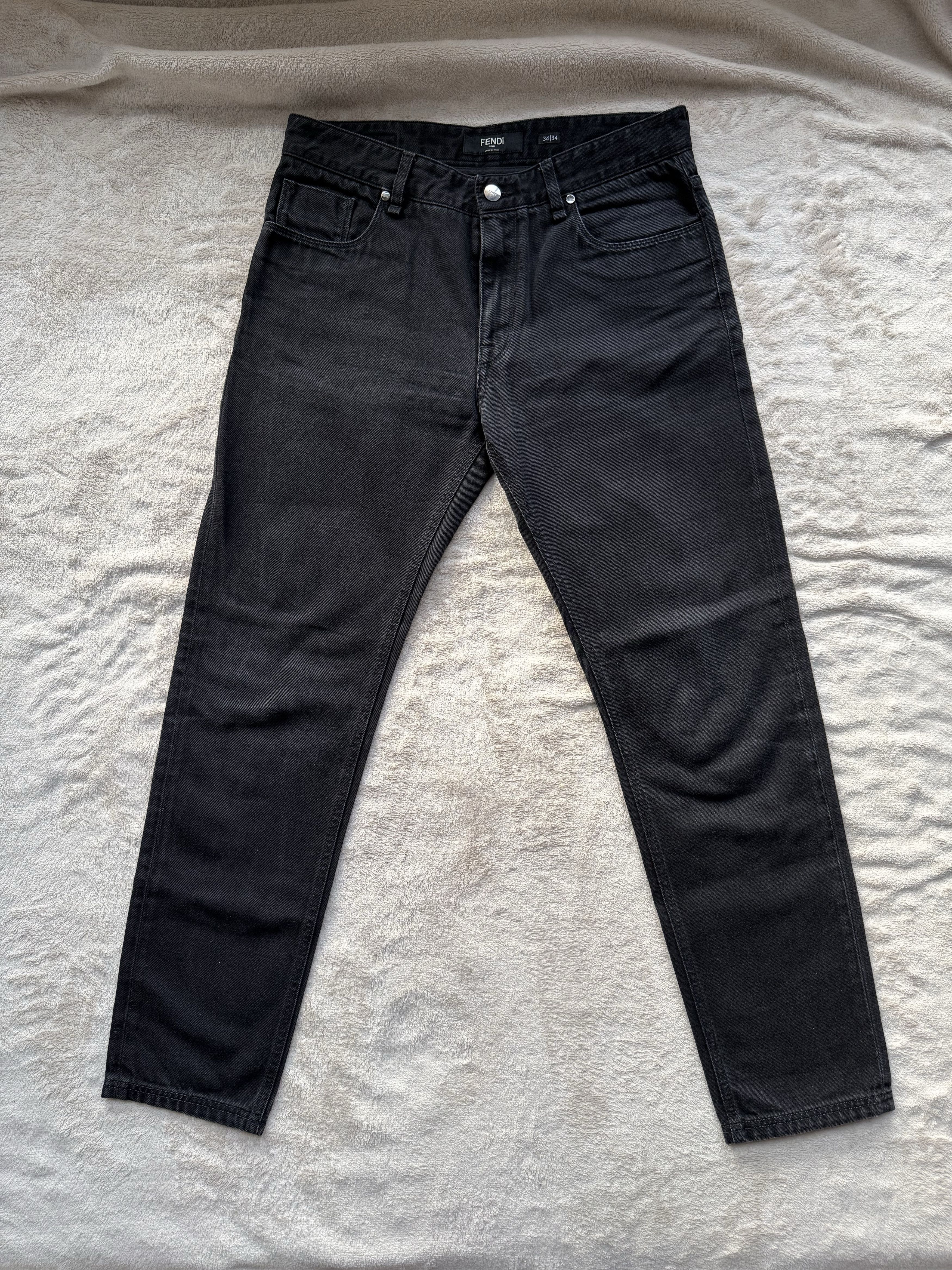 Fendi Fendi black men`s jeans Size US 36 / EU 52 - 2 Thumbnail