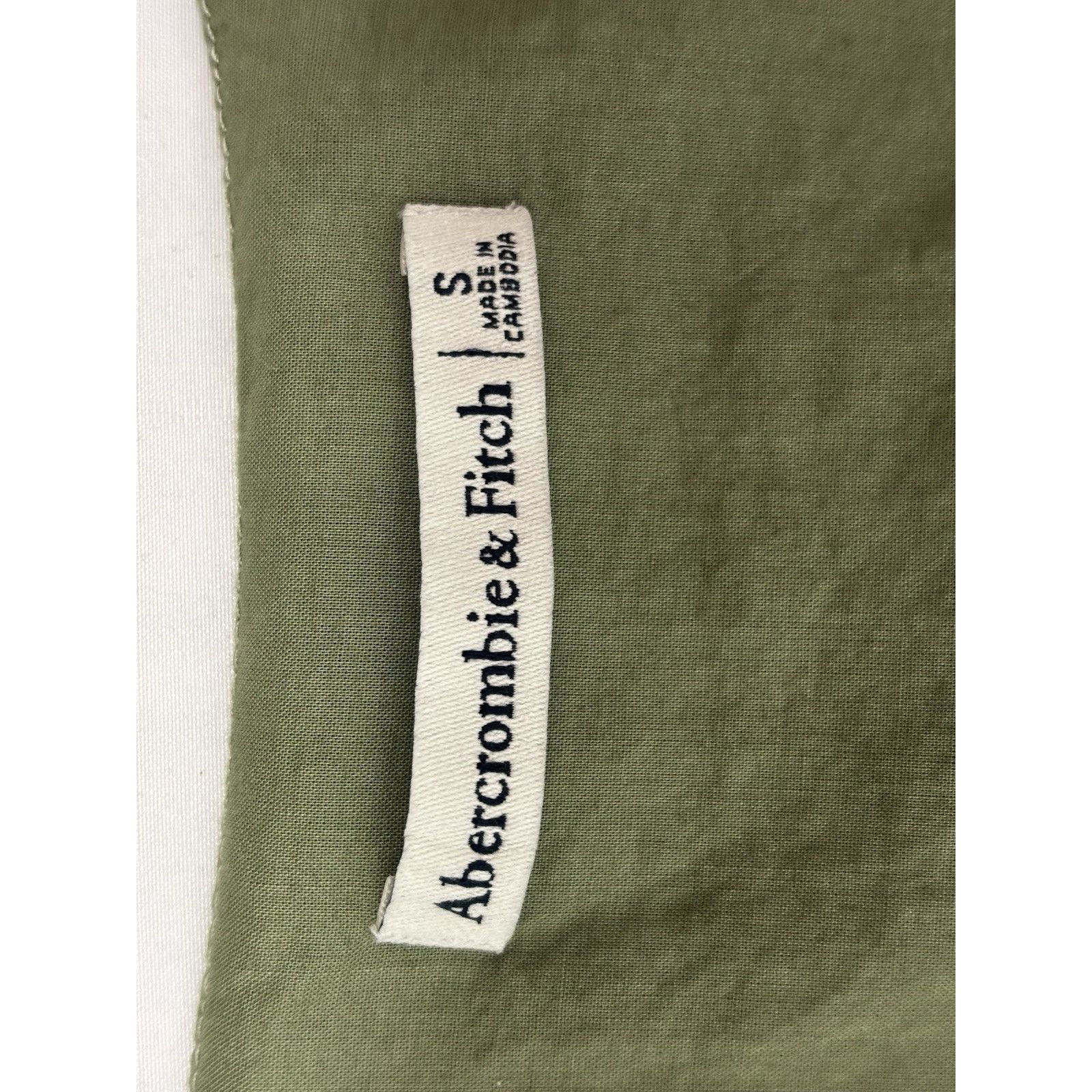 Abercrombie & Fitch Abercrombie&Fitch Green Short Puff Sleeve V Neck Dress S Size S / US 4 / IT 40 - 5 Thumbnail