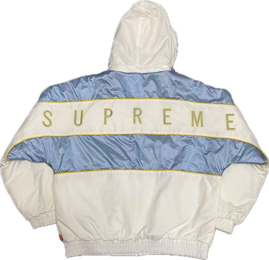 Supreme Supreme Sports Piping Puffy Jacket White FW19 Size US S / EU 44-46 / 1 - 2 Thumbnail