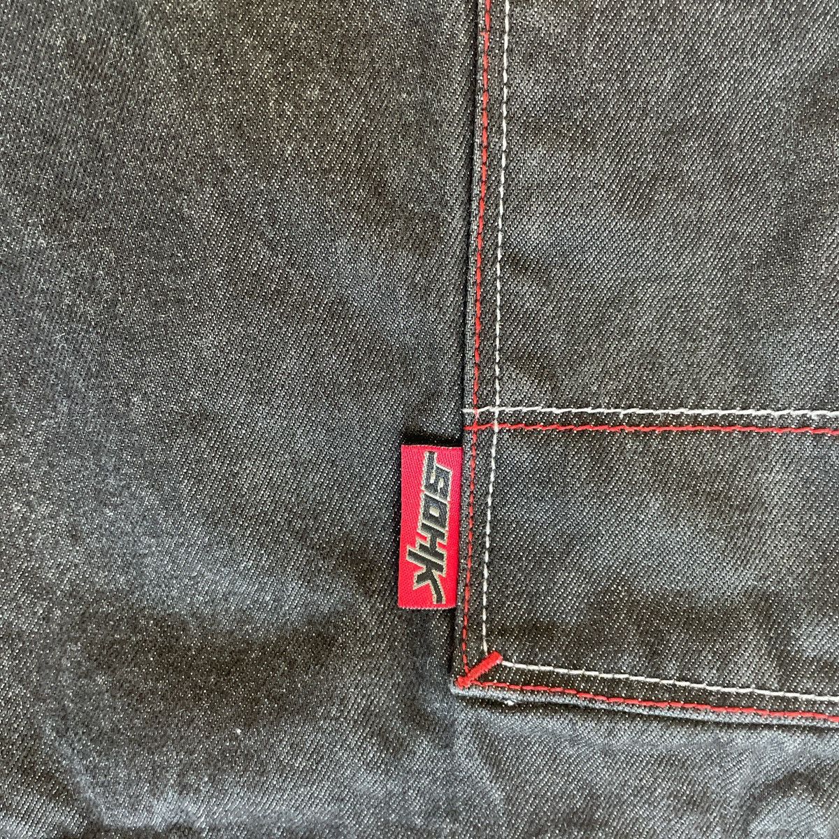 JNCO × Japanese Brand SOHK Black and Red Jorts Size US 36 / EU 52 - 3 Thumbnail