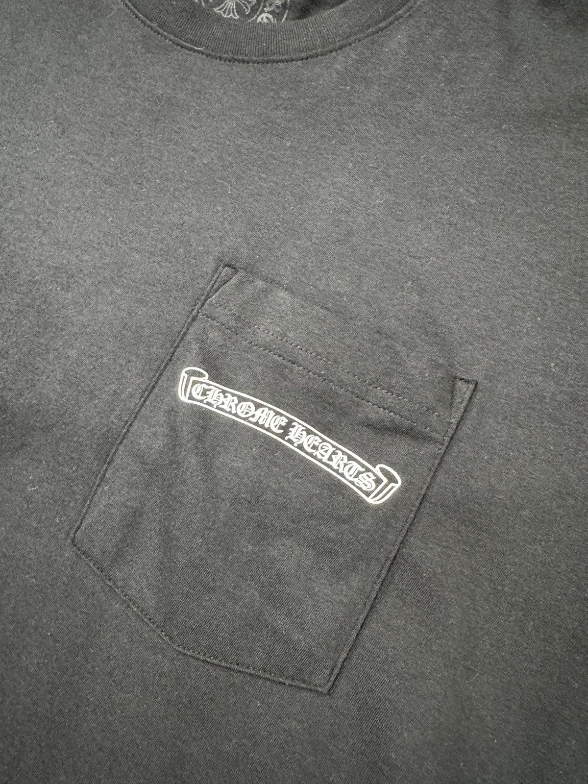 Chrome Hearts Chrome Hearts Scroll Logo Tee Black Size US L / EU 52-54 / 3 - 3 Thumbnail