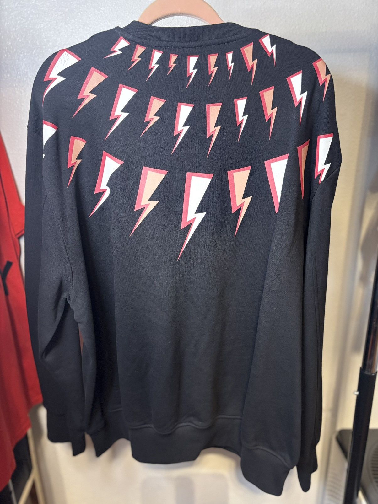 Neil Barrett Neil Barrett Thunderbolt Crewneck Sweater Authentic New Size US XXL / EU 58 / 5 - 4 Thumbnail