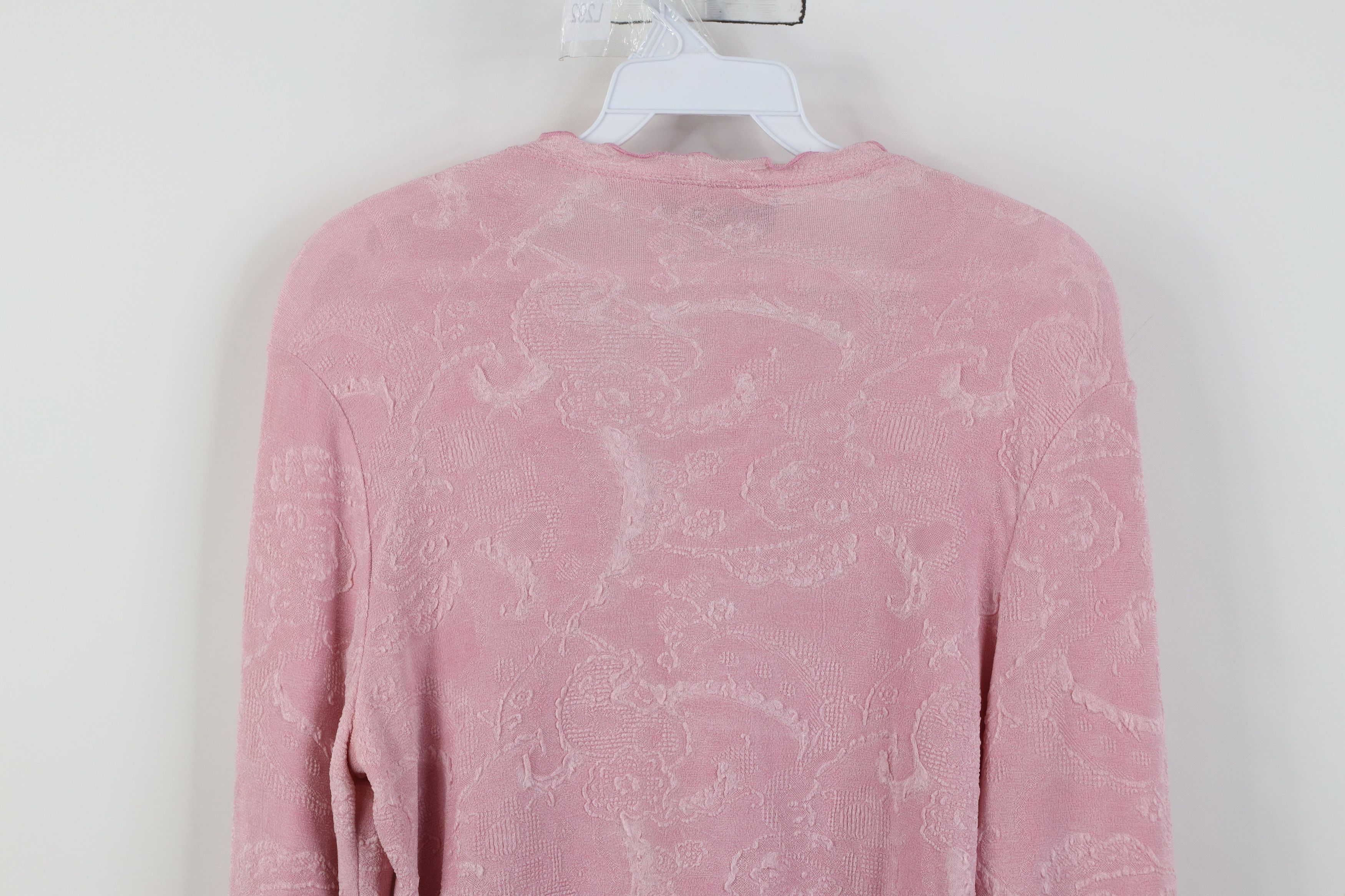 Vintage Vintage 90s Y2K Babydoll Ruffled Knit Cardigan Sweater USA Size XL / US 12-14 / IT 48-50 - 11 Thumbnail
