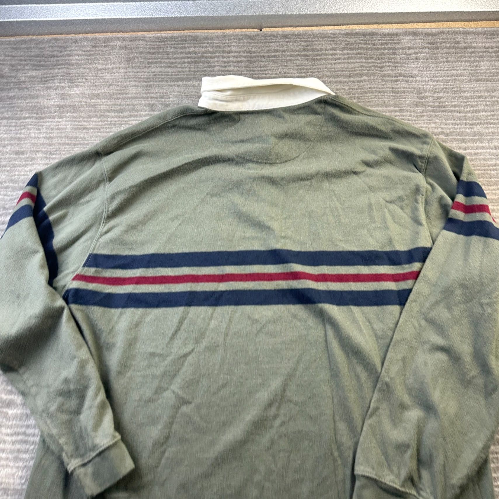 Croft & Barrow VINTAGE Croft & Barrow Rugby Shirt Mens Large Green Y2K Preppy Polo Size US L / EU 52-54 / 3 - 5 Thumbnail